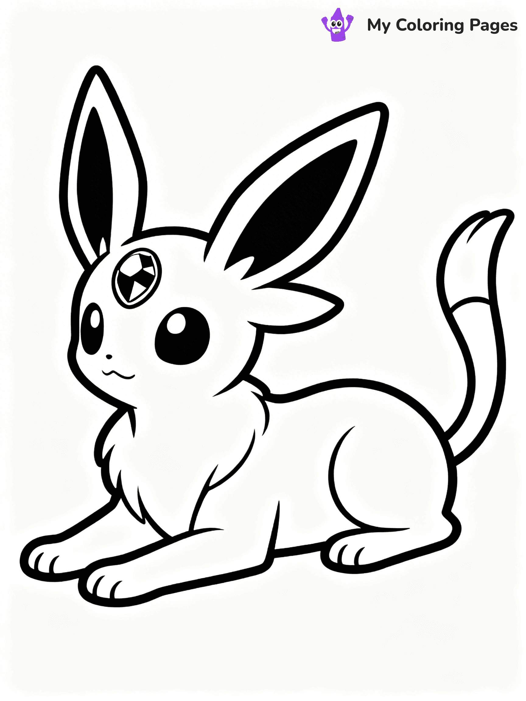 Espeon Coloring Pages - 2