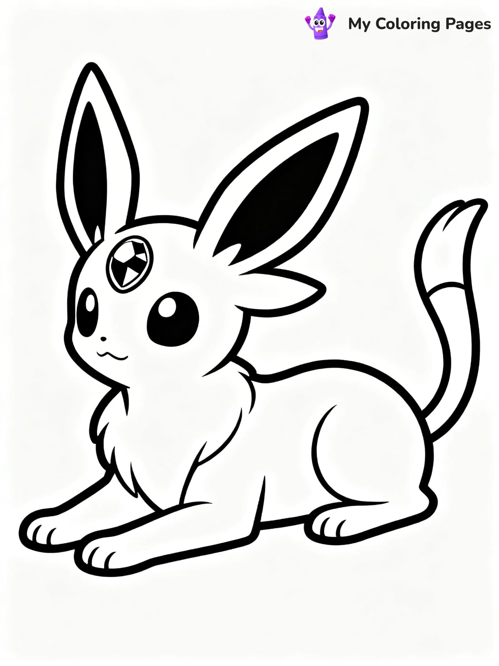 Espeon Coloring Pages - 2