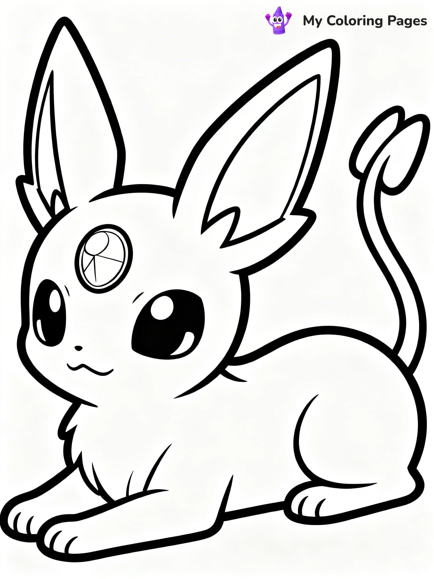 Espeon Coloring Pages - 1