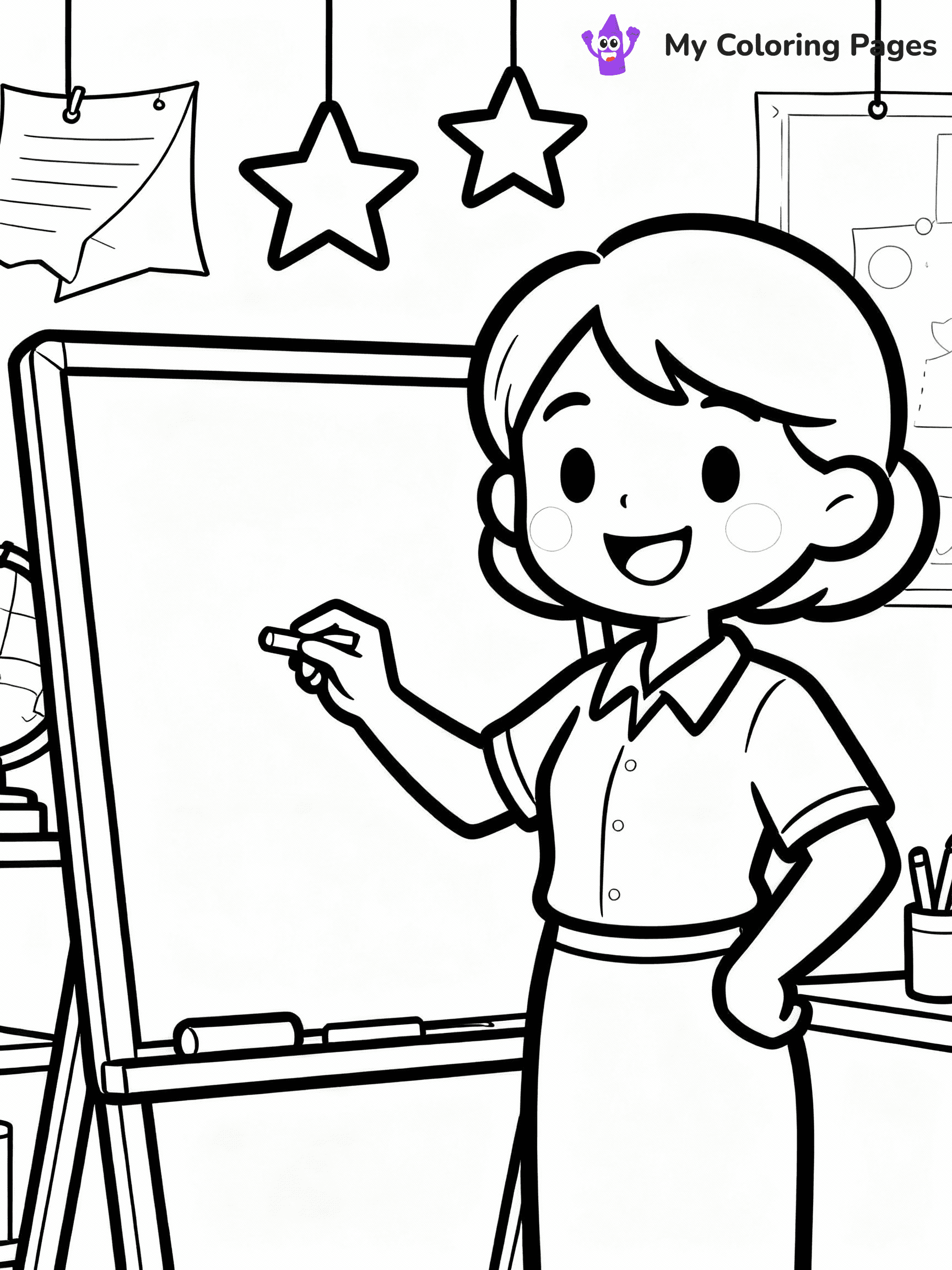 Teacher Coloring Pages - 20