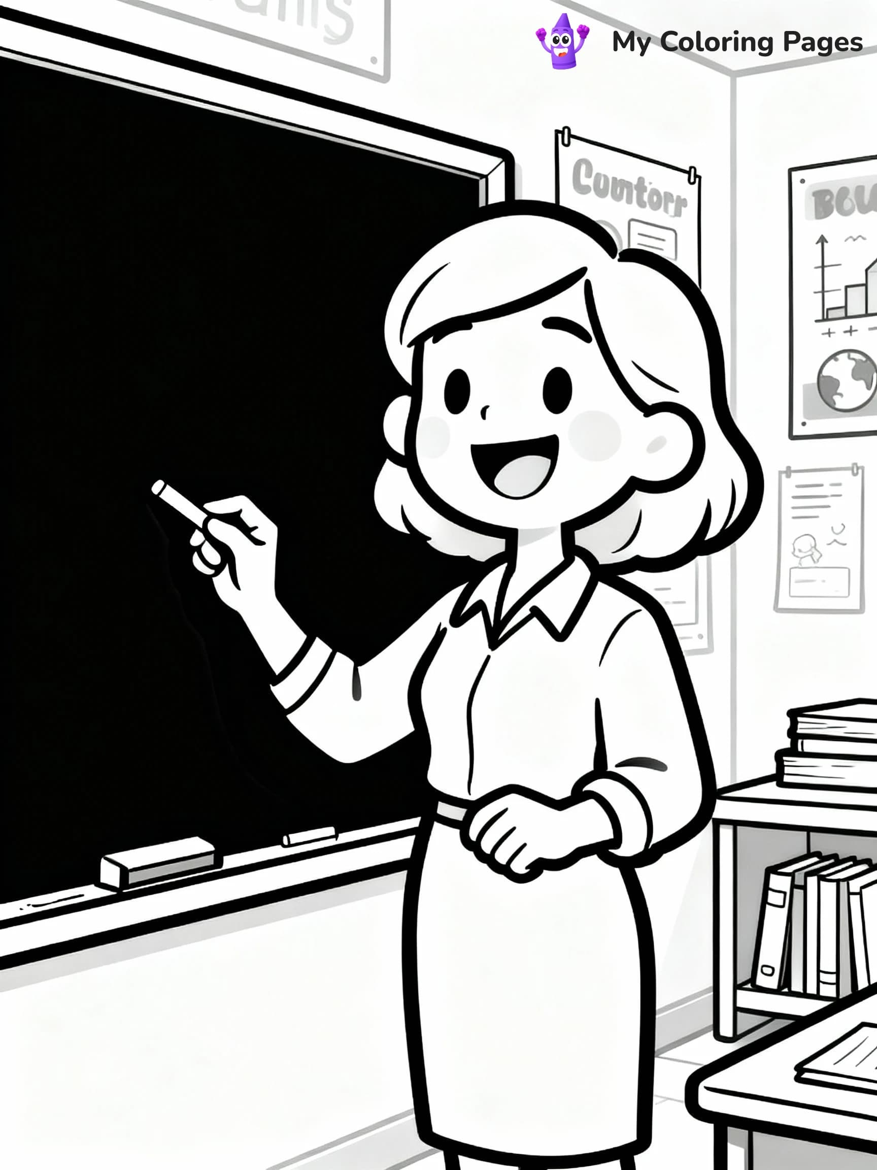 Teacher Coloring Pages - 18