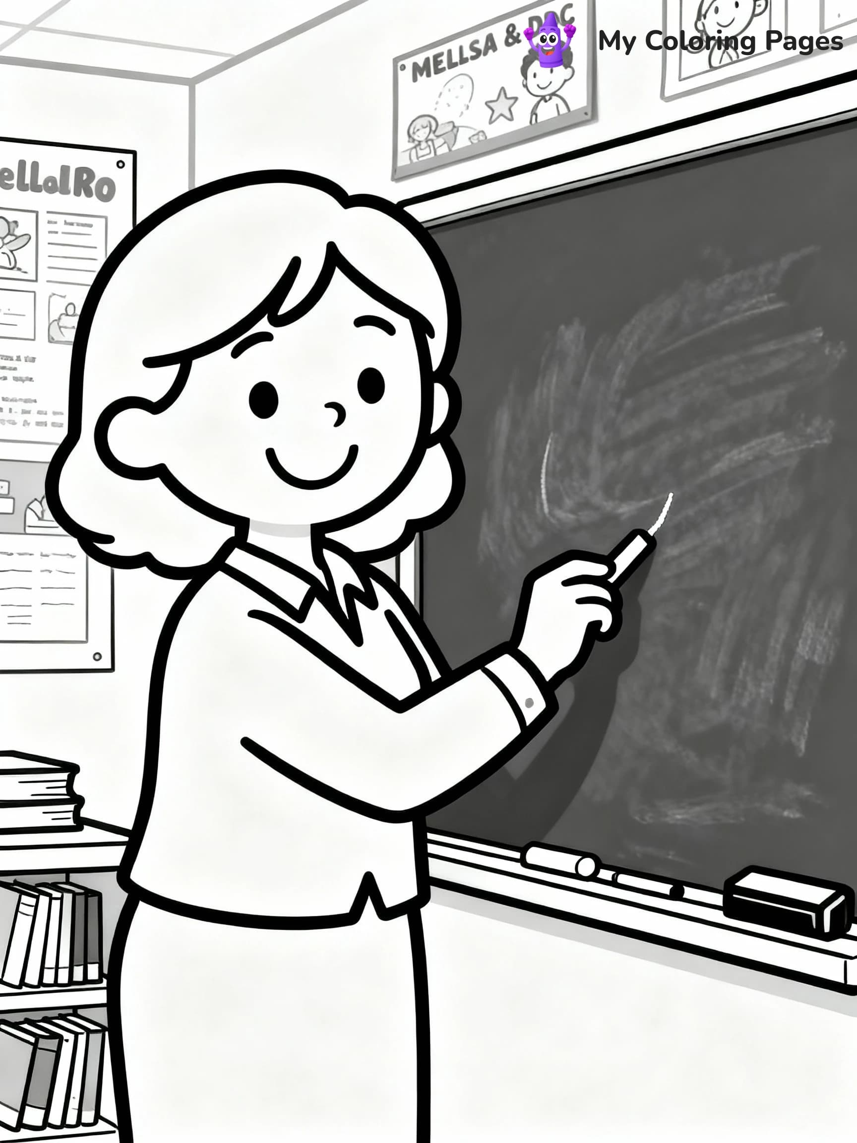 Teacher Coloring Pages - 16