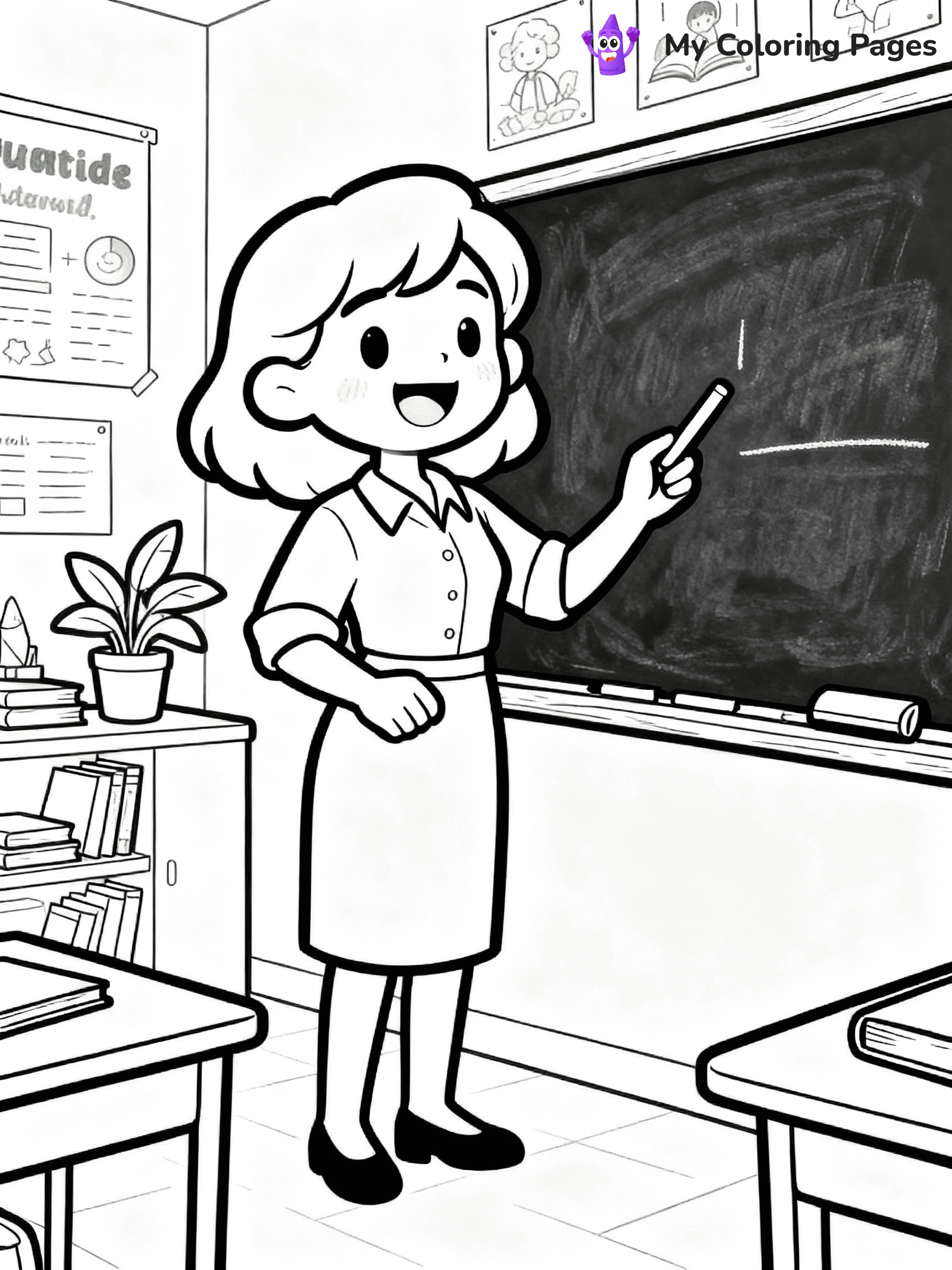 Teacher Coloring Pages - 15