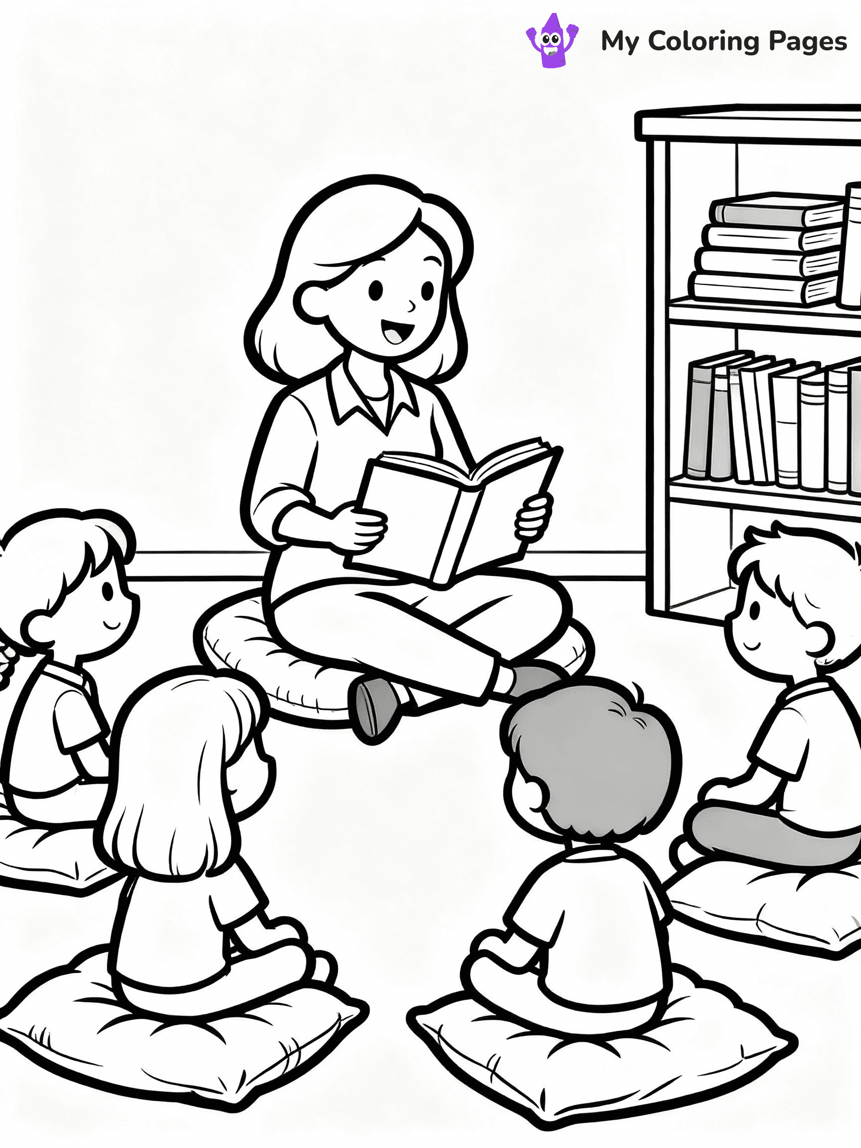 Teacher Coloring Pages - 8