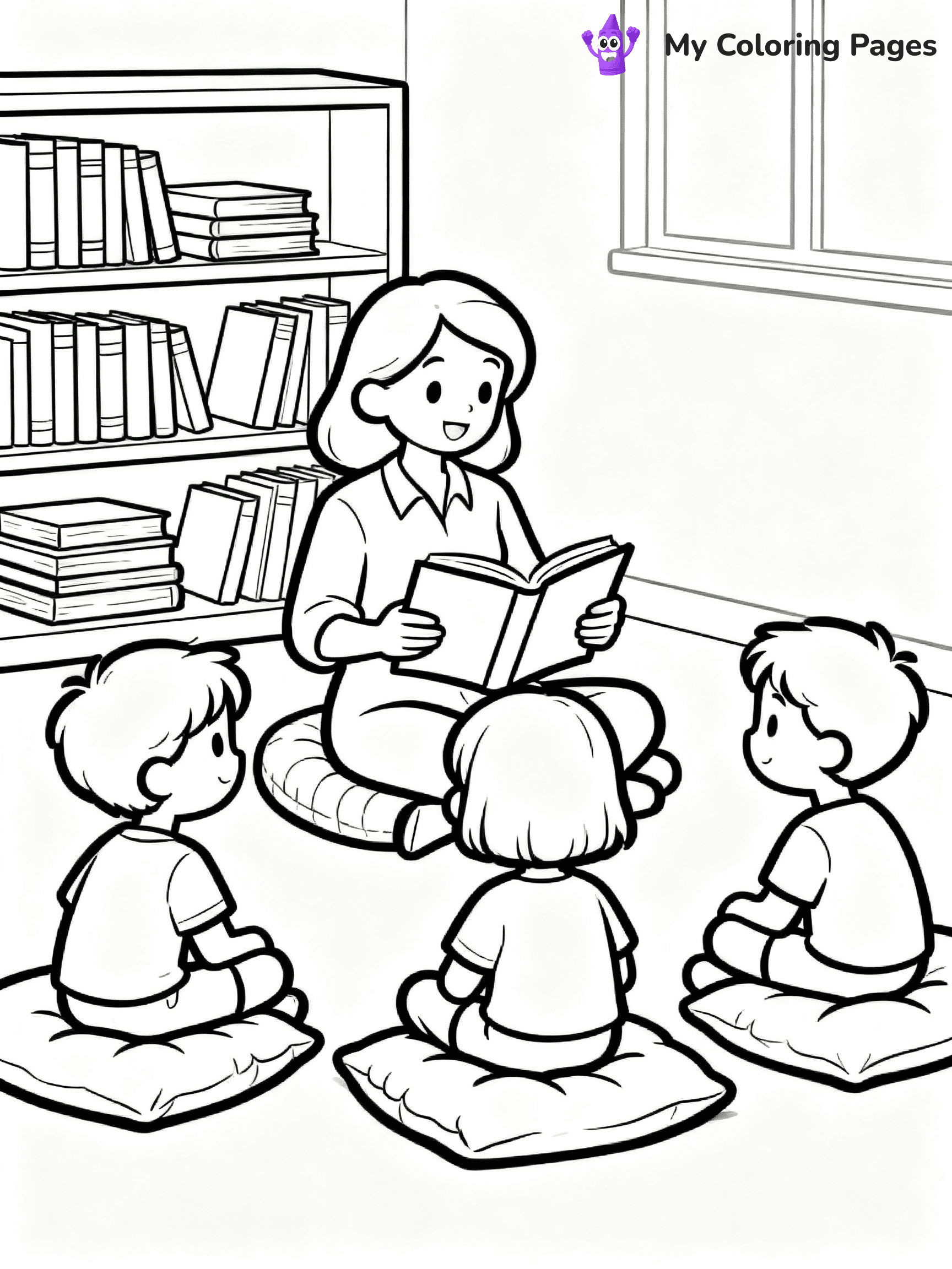 Teacher Coloring Pages - 7