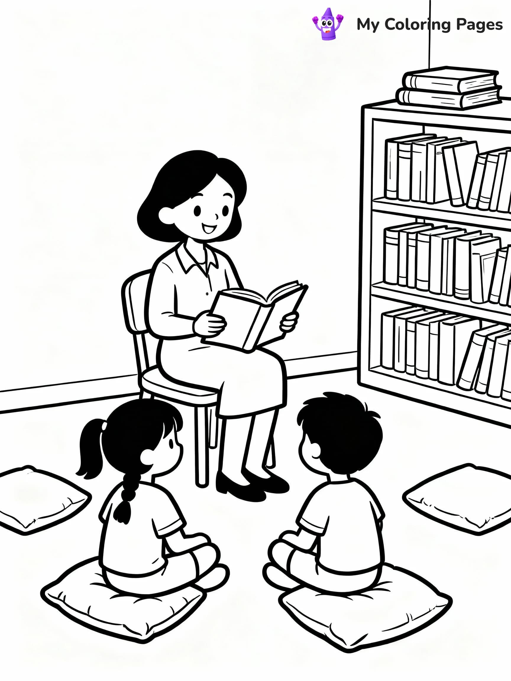 Teacher Coloring Pages - 5