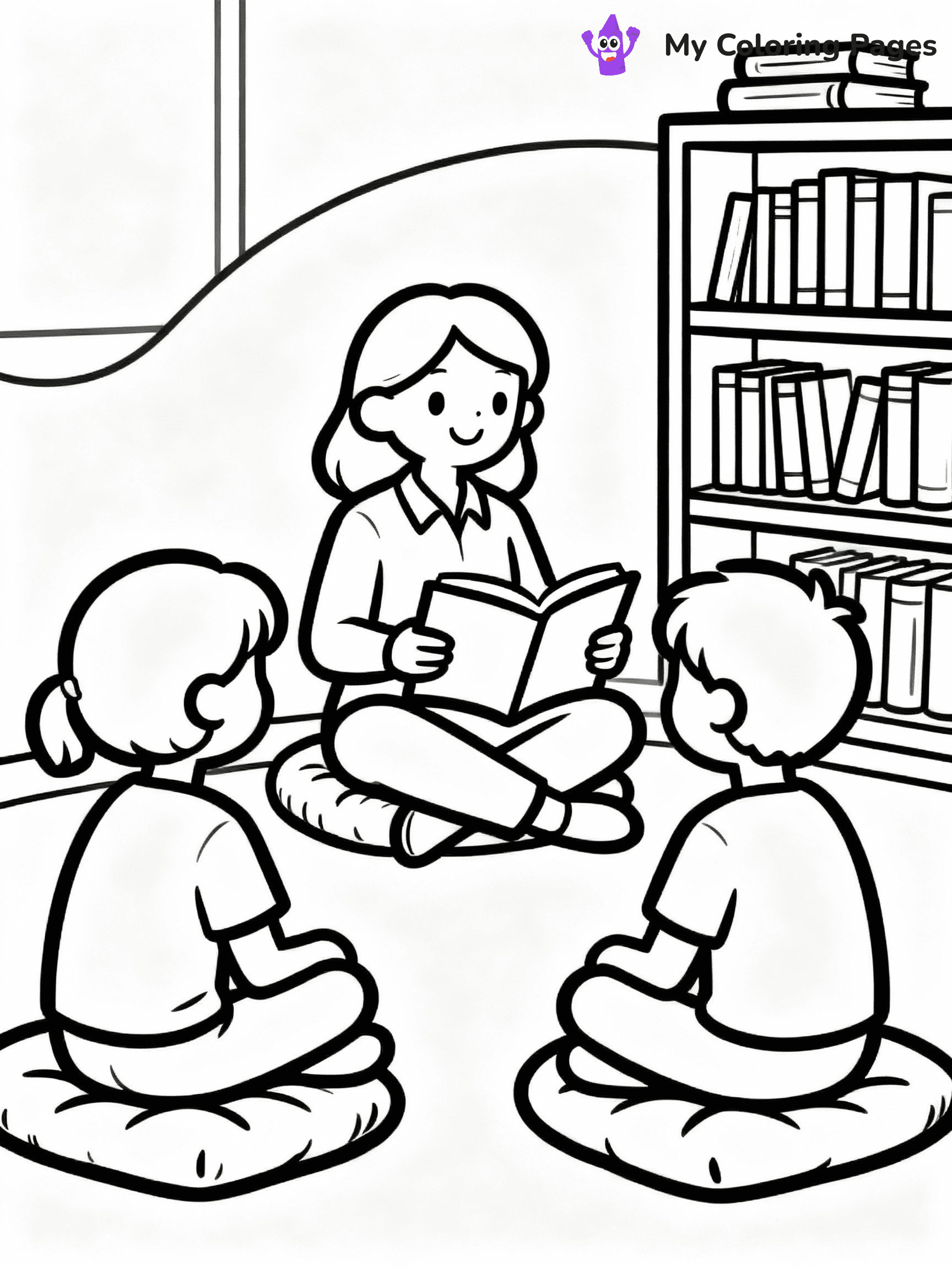 Teacher Coloring Pages - 4