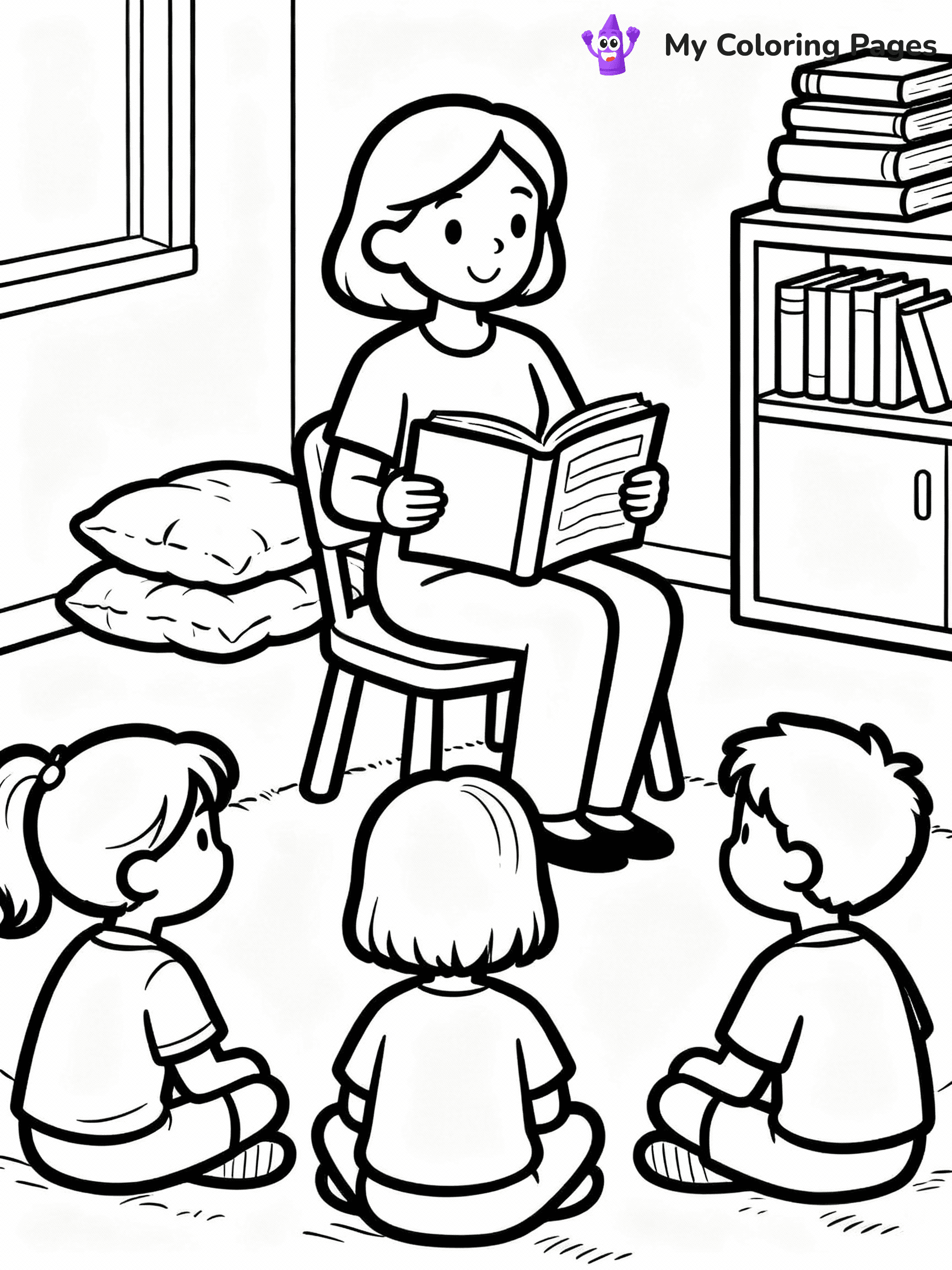 Teacher Coloring Pages - 3