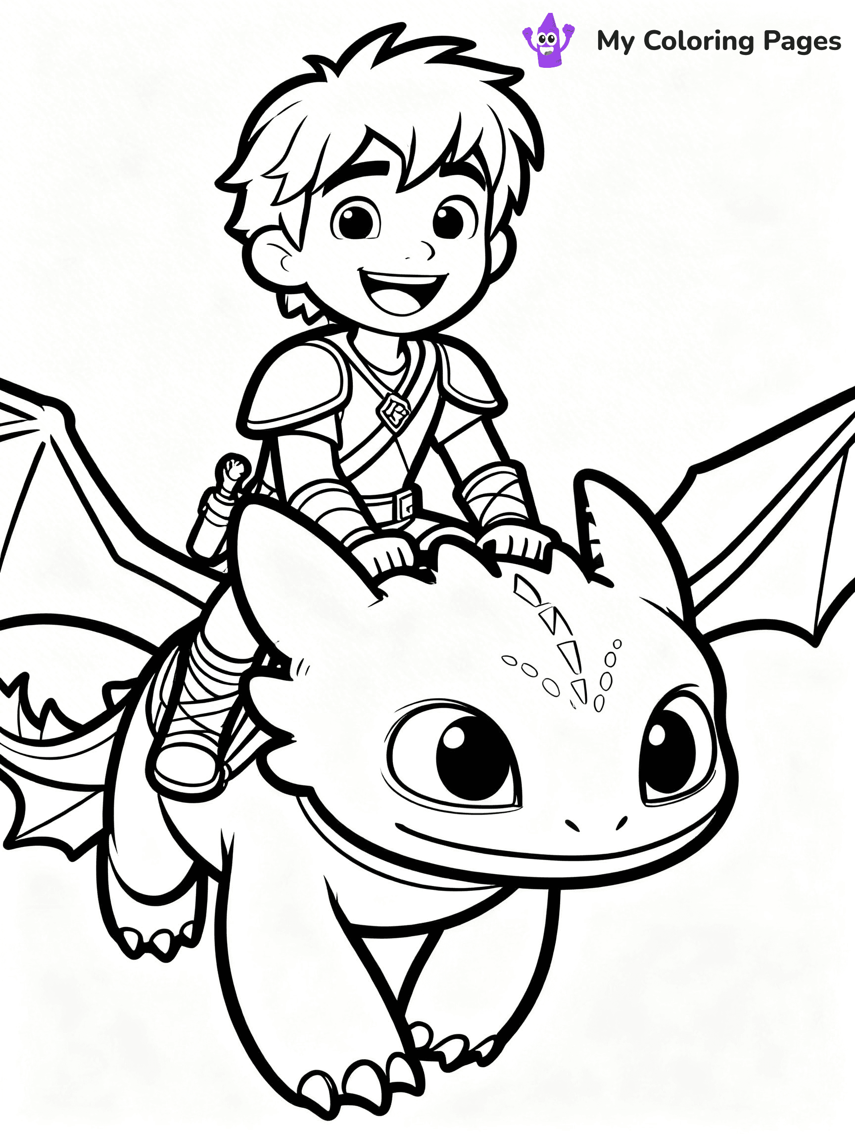 Toothless Coloring Pages - 20