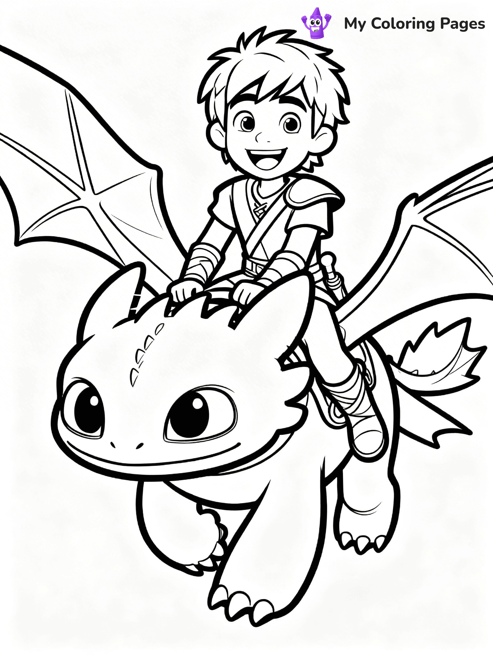 Toothless Coloring Pages - 18
