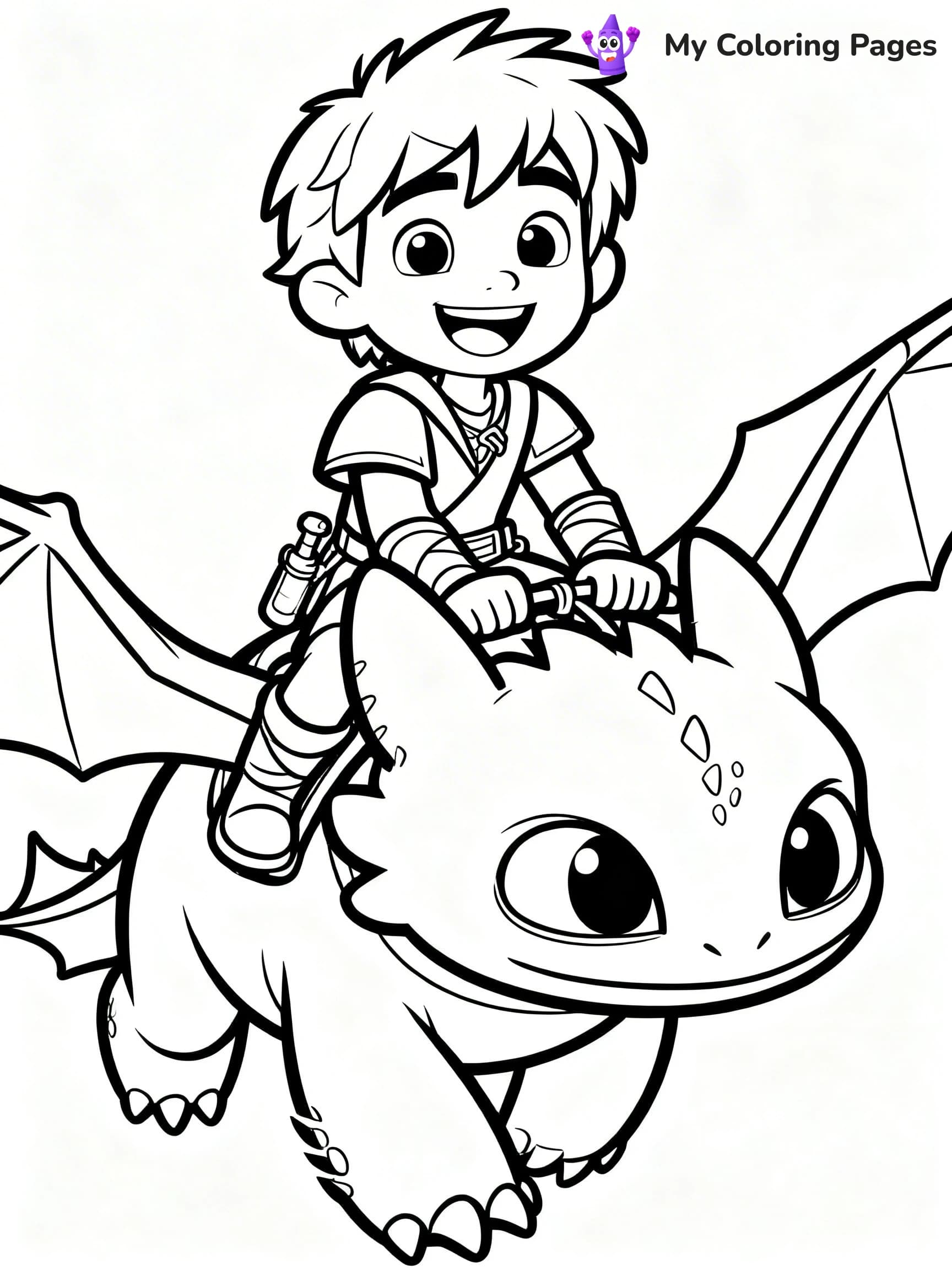 Toothless Coloring Pages - 17