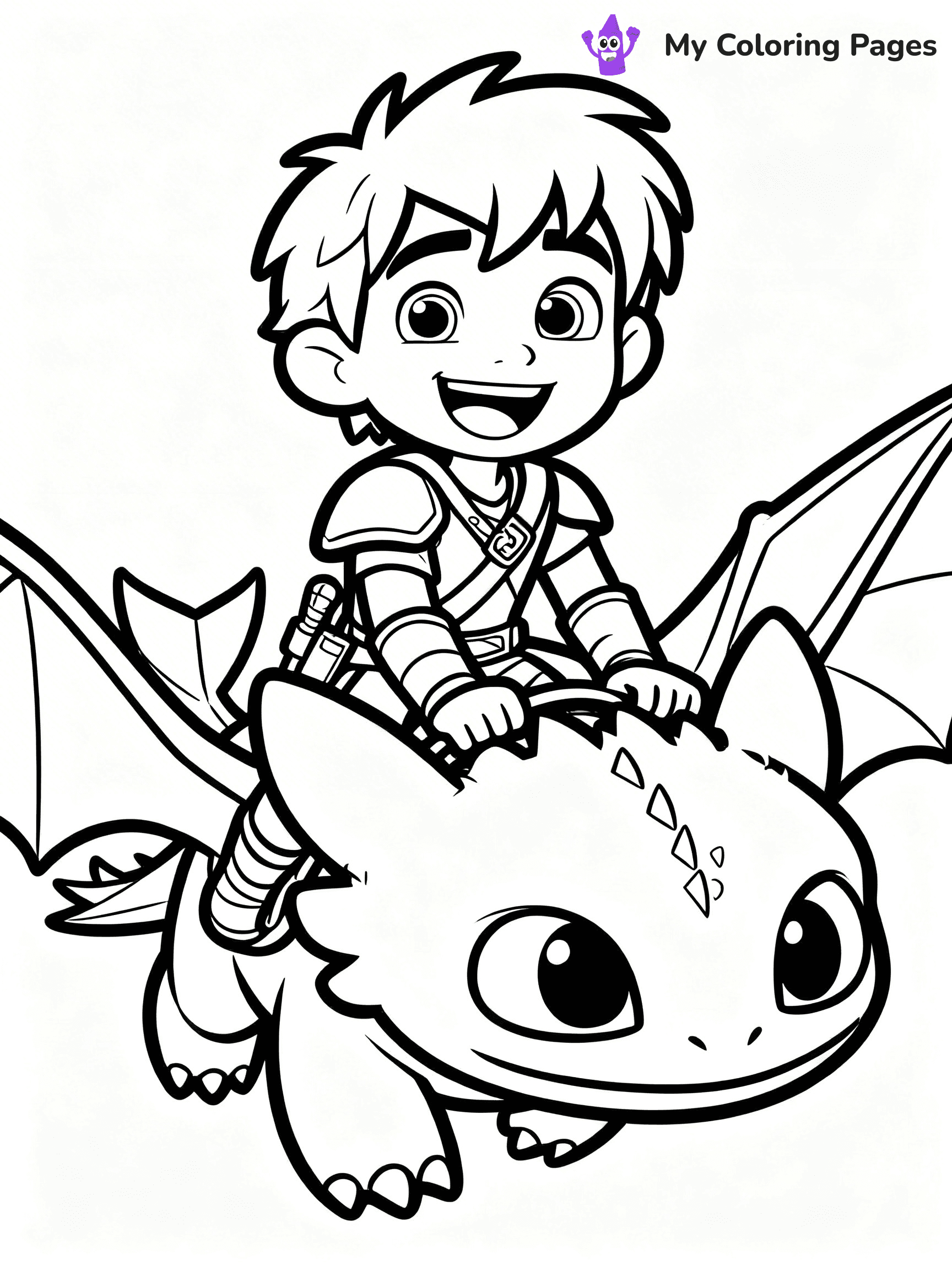 Toothless Coloring Pages - 16