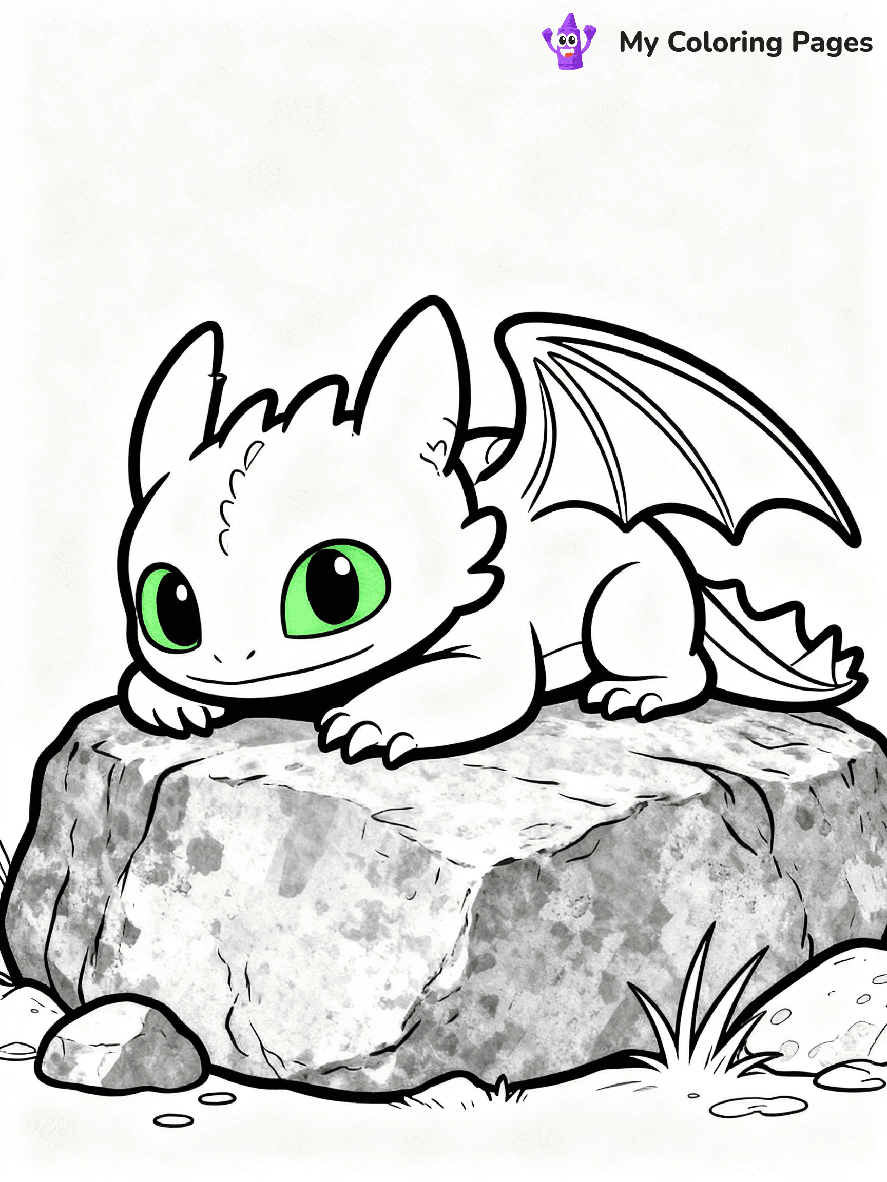 Toothless Coloring Pages - 12
