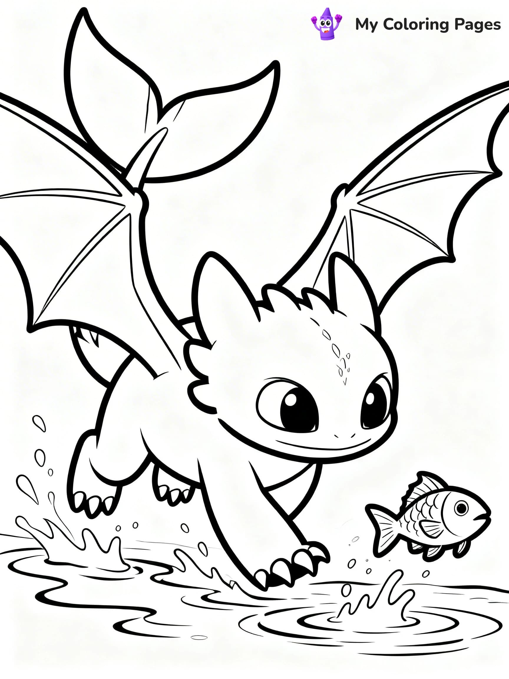 Toothless Coloring Pages - 6