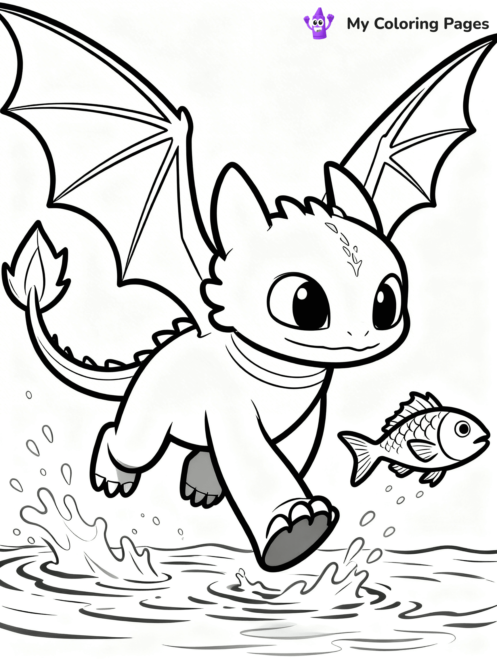 Toothless Coloring Pages - 5
