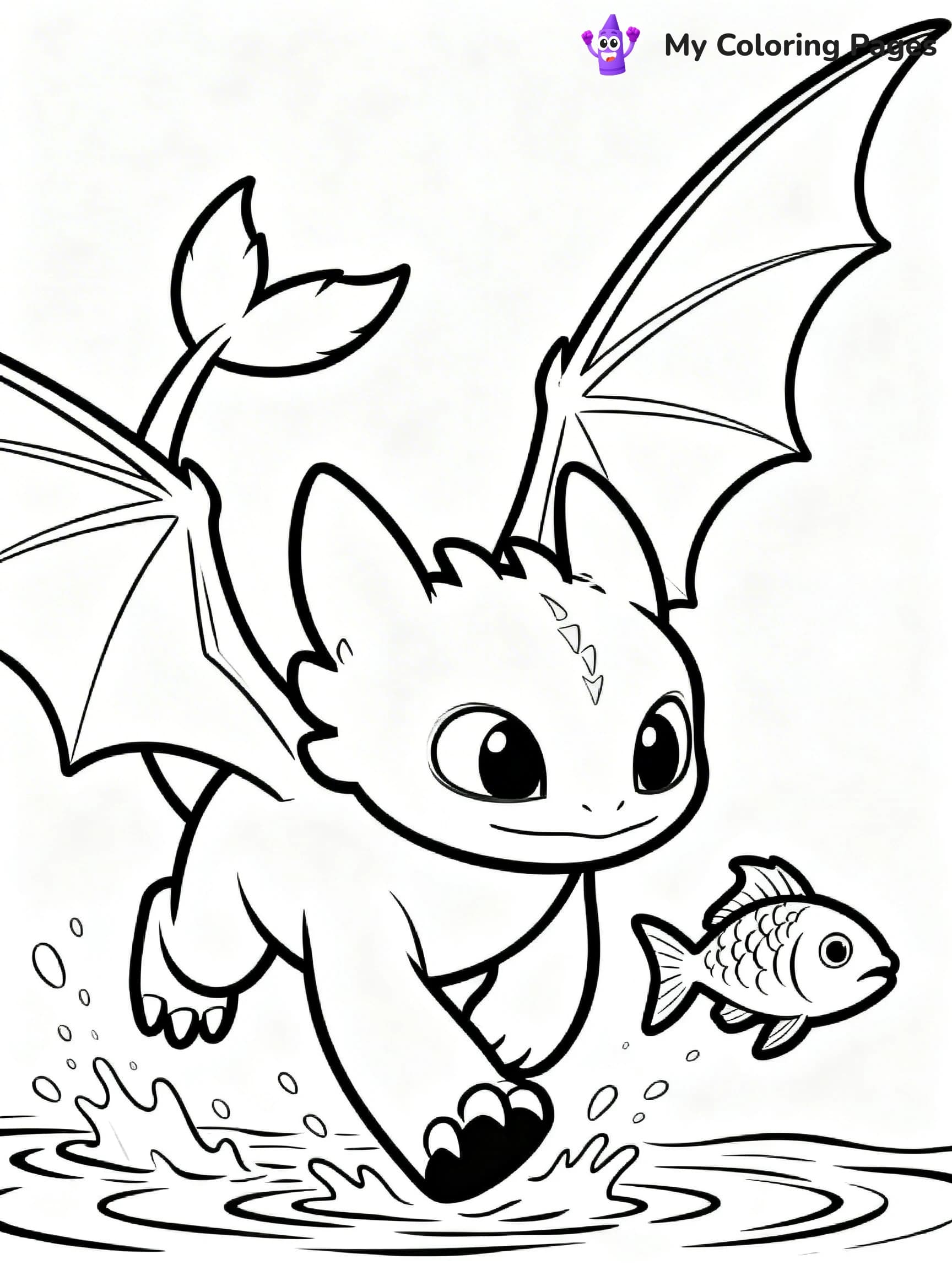 Toothless Coloring Pages - 4