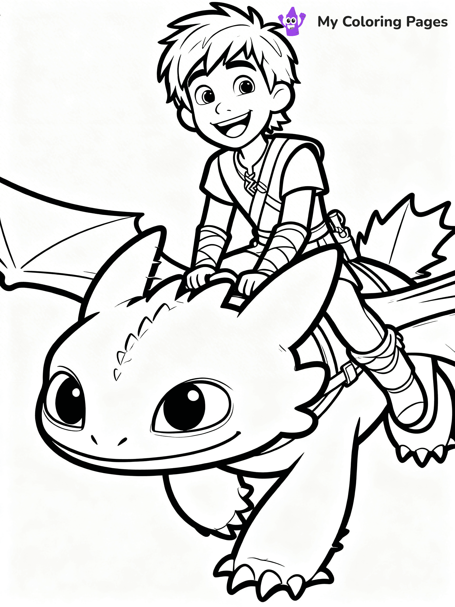 Toothless Coloring Pages - 2