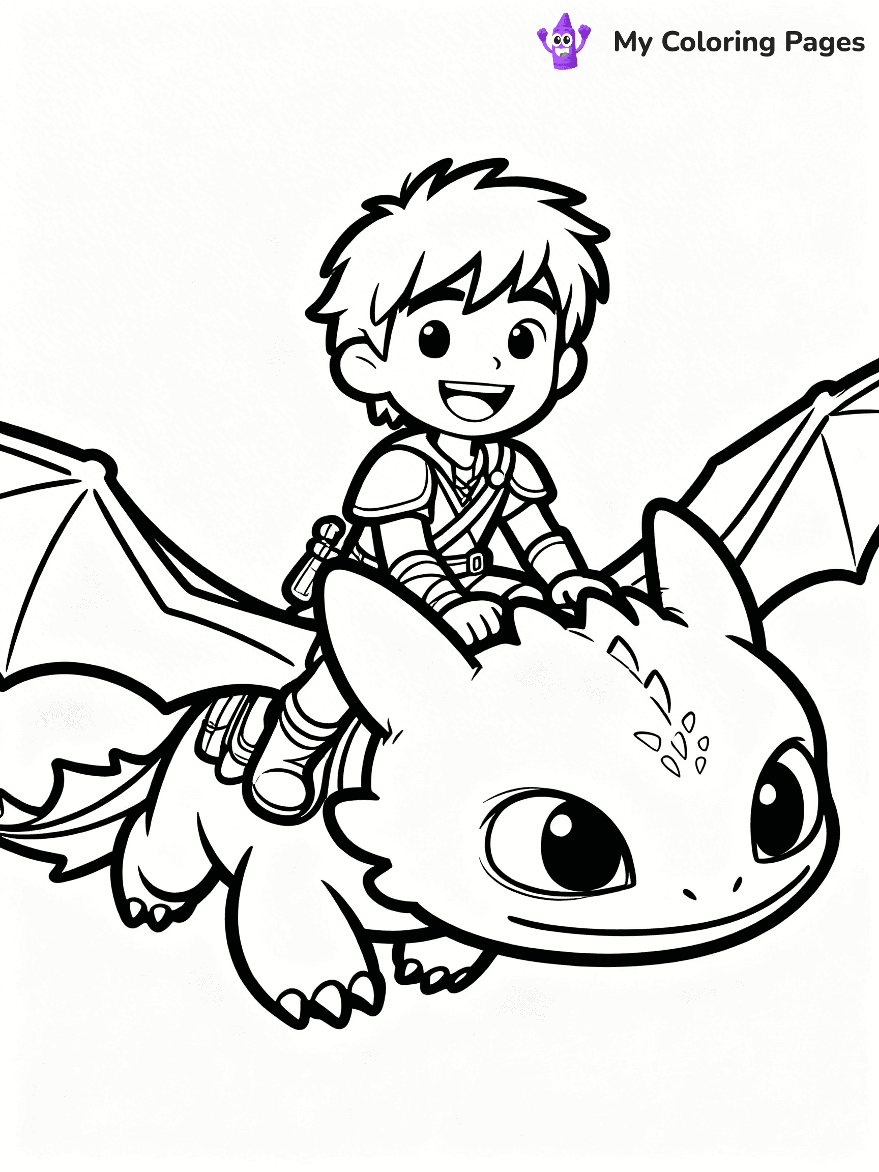 Toothless Coloring Pages - 1