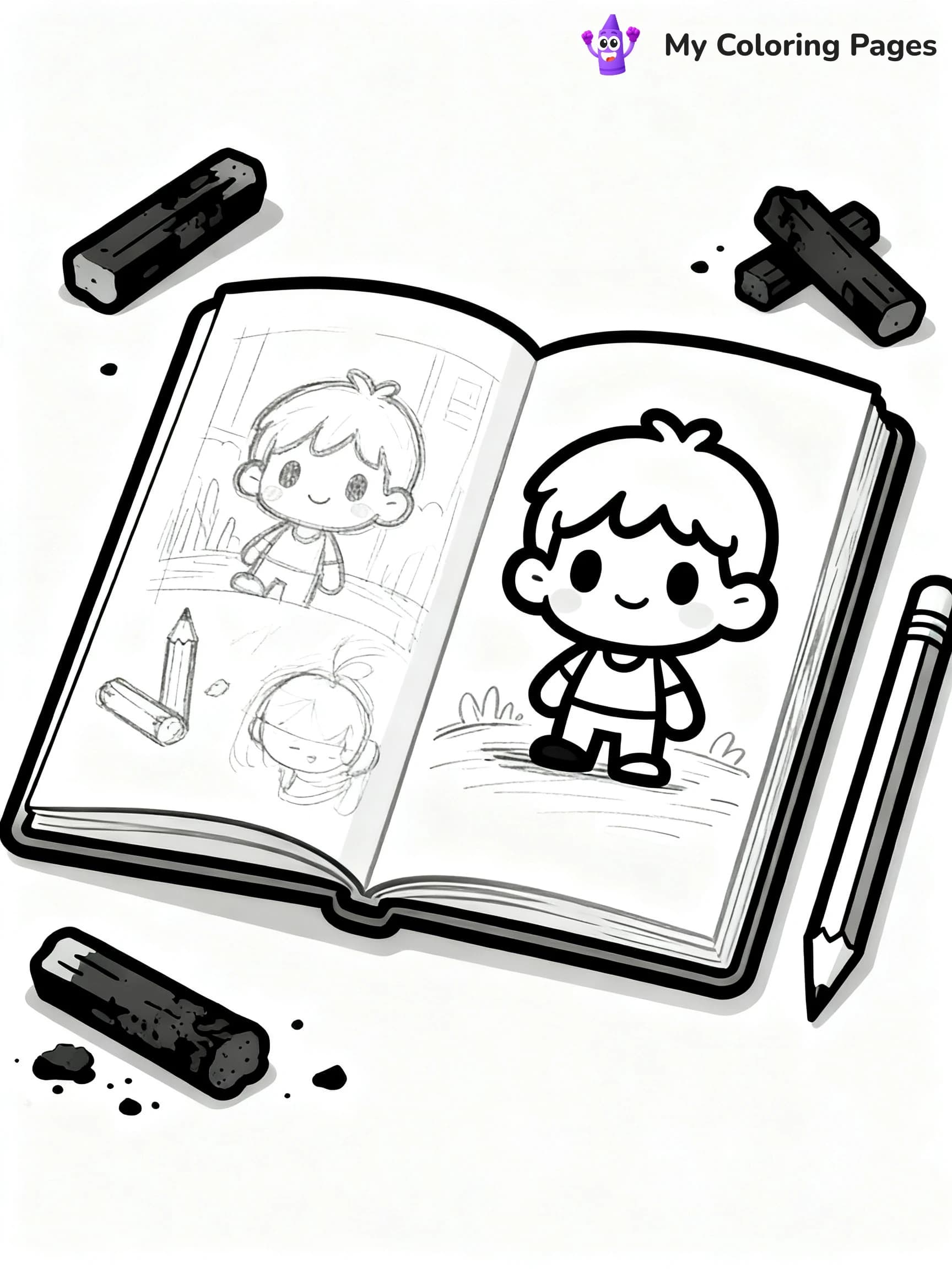 Art Supplies Coloring Pages - 12