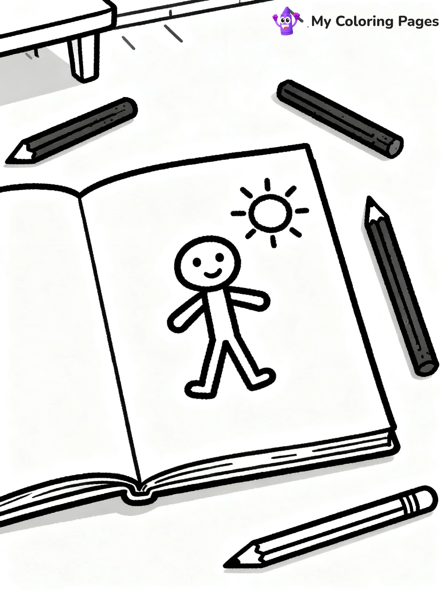 Art Supplies Coloring Pages - 9
