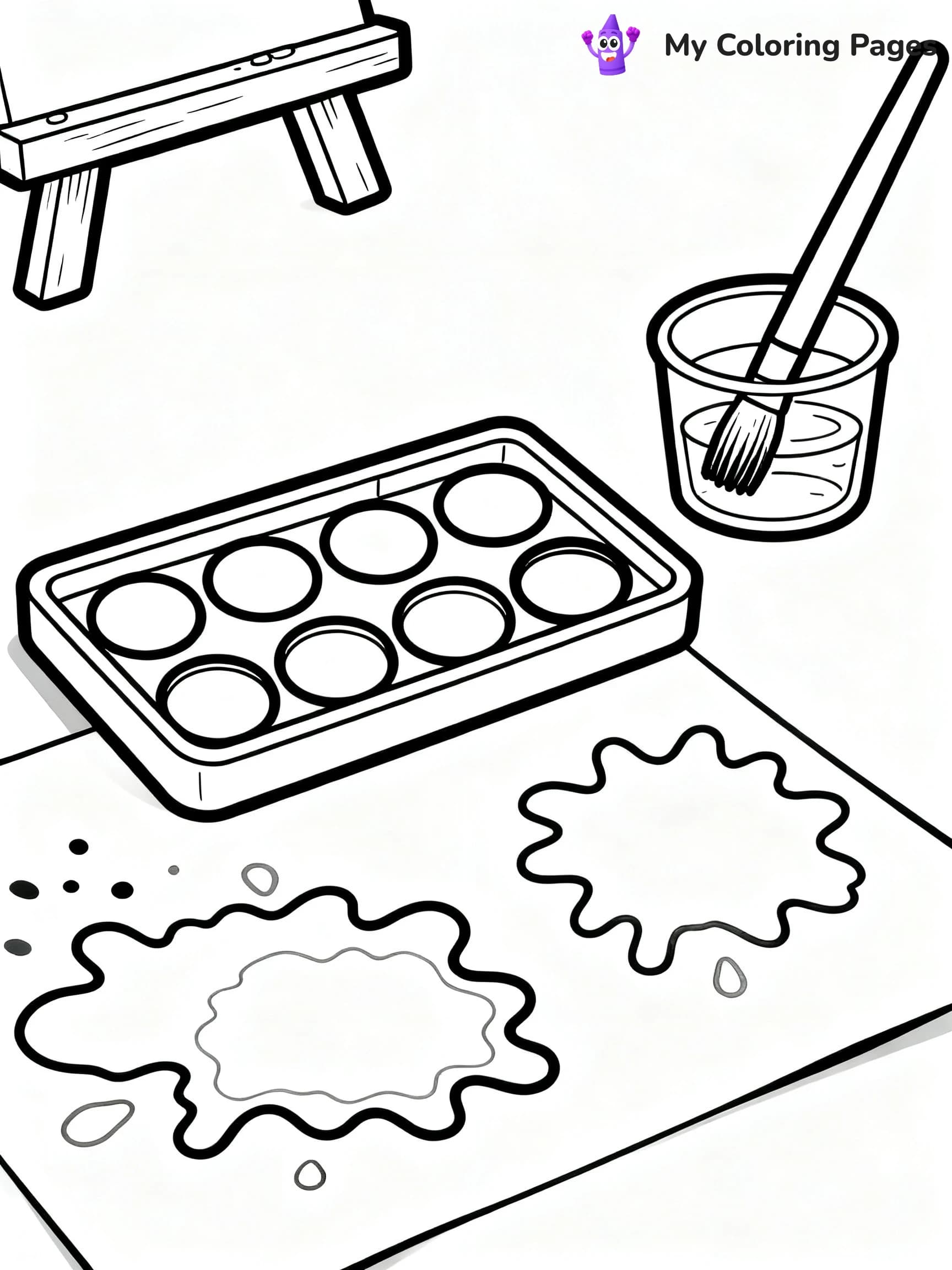 Art Supplies Coloring Pages - 5