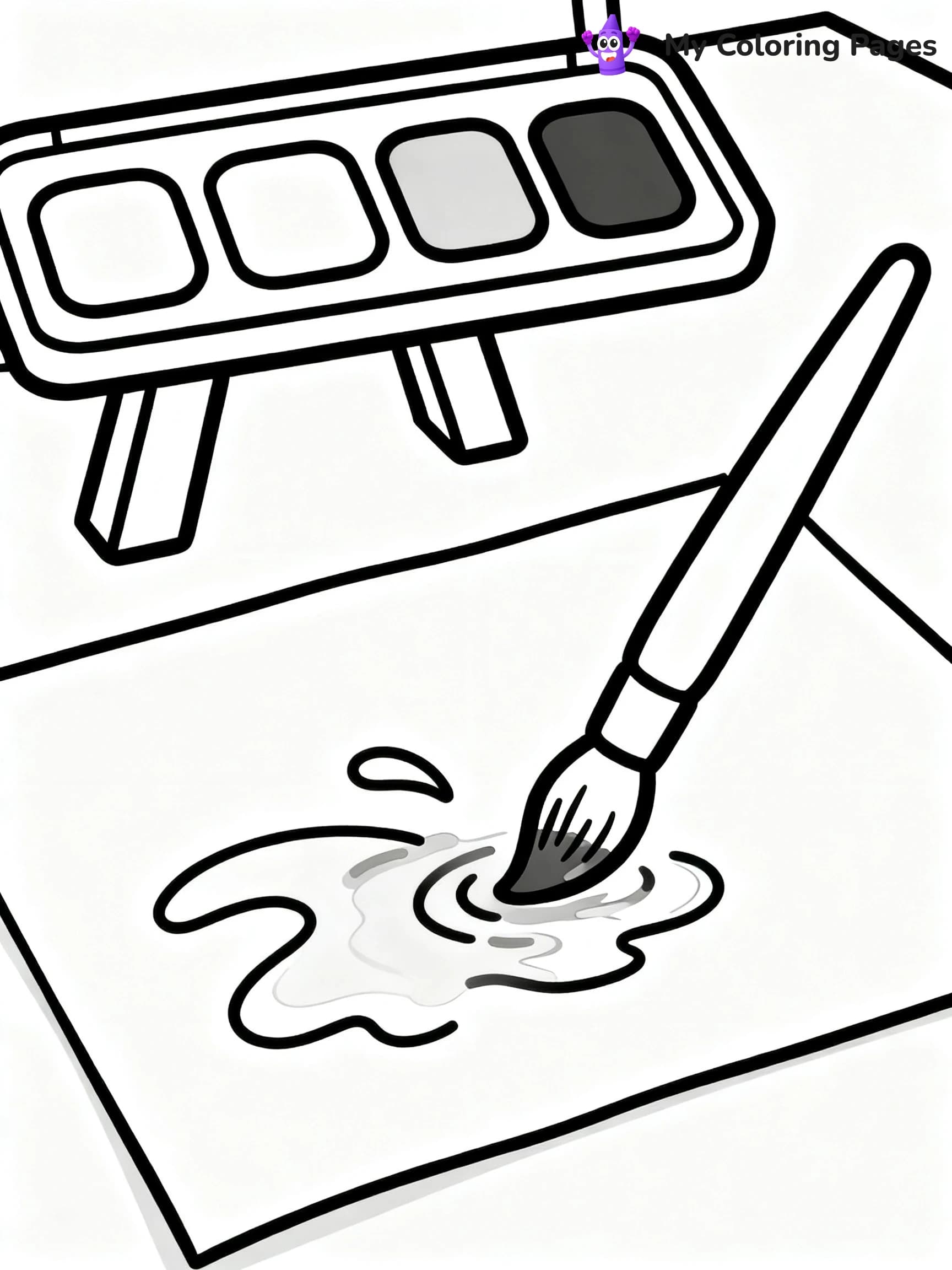 Art Supplies Coloring Pages - 4