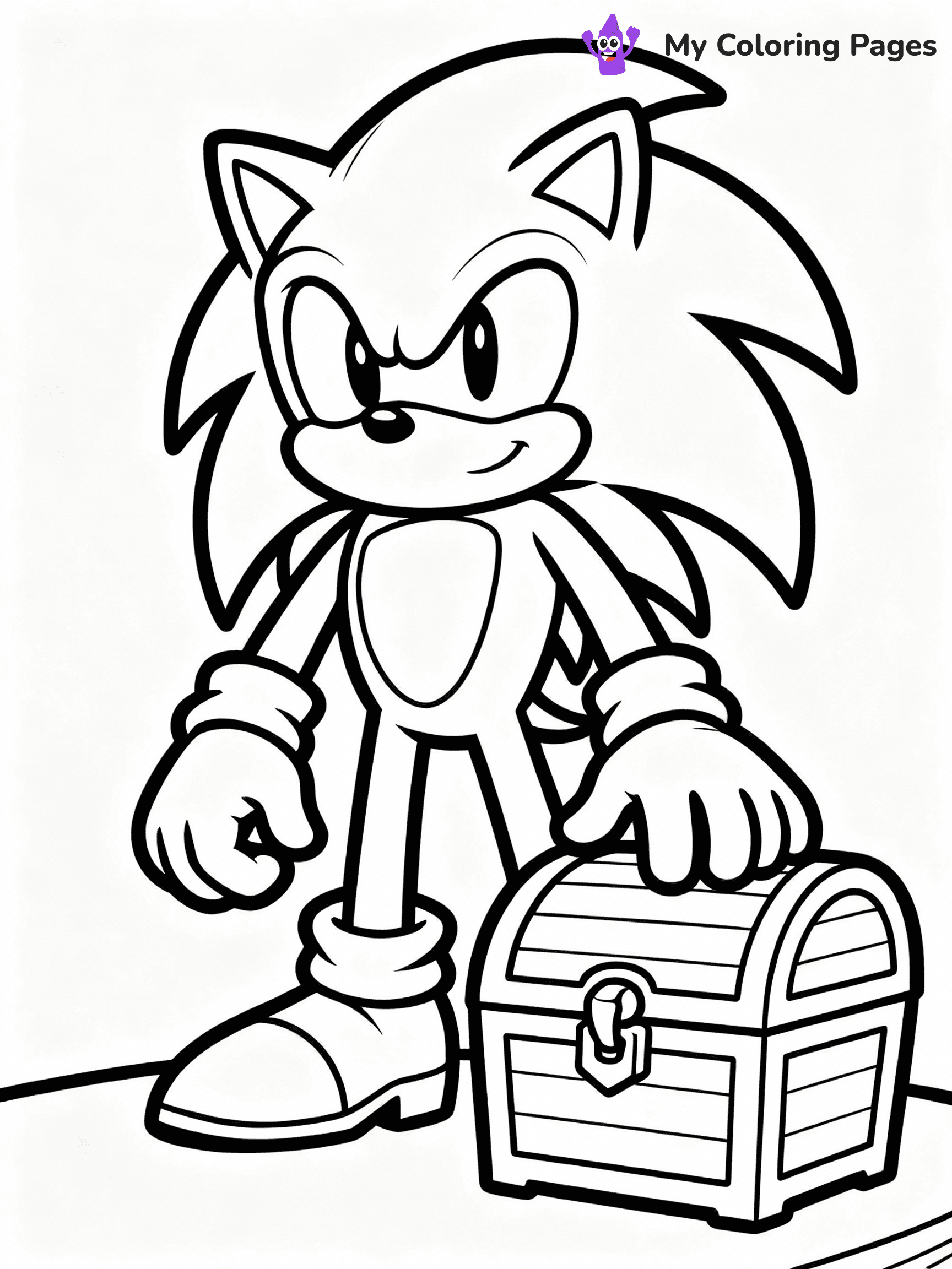 ⚠️ CRITICAL REQUIREMENT - ABSOLUTE BLACK AND WHITE ONLY ⚠️
This MUST be a BLACK AND WHITE line drawing ONLY. NO COLORS whatsoever.
- ONLY pure black lines (#000000) on pure white background (#FFFFFF)
- ABSOLUTELY NO colors, NO shading, NO gradients, NO grayscale
- If there are ANY colors in the output, the image is REJECTED
- This is a COLORING PAGE - meant to be COLORED IN by children
- The output must be UNCOLORED line art ready for coloring
⚠️ SUBJECT TO DRAW: Knuckles the echidna from Sonic guarding a treasure. Important: PURE OUTLINES. NO FILLS, COLOR, SHADING, OR GREYSCALE. WHITE BACKGROUND.
(REMEMBER: Output must be BLACK AND WHITE line art only, NOT colored!)
# Flat, Friendly Cartoon Line-Art Coloring Page
You are generating a **pure black-and-white binary image** of a child-friendly cartoon scene combining characters and background scenery in one cohesive composition.
## Rendering Rules (Strict)
- Only two colors: pure black (#000000) outlines and pure white (#FFFFFF) background.
- No grayscale, shading, gradients, tints, fills, transparency, or partial pixels.
- No antialiasing or blended edges; every pixel is 100% black or white.
- No solid black fills inside shapes — all areas inside outlines must remain white.
- No dark clothing areas or filled tone blocks; all garments outlined only.
- No shadows, textures, lighting, or tonal variations.
- Must look like flat binary vector line-art for coloring pages.
## Drawing & Composition
- **Medium, consistent line weight**; clean closed outlines easy to color inside.
- **Flat, simple, child-friendly design** — no realism or 3D depth.
- Characters are **grounded on a surface**, centered and large.
- **Balanced composition** with clear silhouettes and minimal props.
## Scenery & Style
- Landmarks (e.g., mosque, CN Tower) and scenery (trees, benches, waves) drawn with **black outlines only.**
- For real-world figures, teams, or places, show accurate details using only black outlines—no text or logos. Use distinctive uniform patterns, abstract symbols, and landmark silhouettes to convey identity.
- Keep **consistent perspective**; no floating elements.
- **Style:** whimsical **Doodle Art Alley** — rounded, friendly outlines.
- May adapt shapes from **Crayola, Disney, Peppa Pig, Cocomelon** — *by shape only, never color.*
- Final output: **flat, crisp, binary (#000000/#FFFFFF)**, **no filled color or background text.**
EXTREMELYE IMPORTANT:
- PURE BINARY LINE-ART; NO FILLS (HAIR/CLOTHES/SKIN), SHADING, OR GREY.
- NO SHADING, COLOR. MUST BE WHITE BACKGROUND.
⚠️ FINAL REMINDER: Draw the subject "Knuckles the echidna from Sonic guarding a treasure. Important: PURE OUTLINES. NO FILLS, COLOR, SHADING, OR GREYSCALE. WHITE BACKGROUND." as BLACK AND WHITE line art. Zero colors in output.