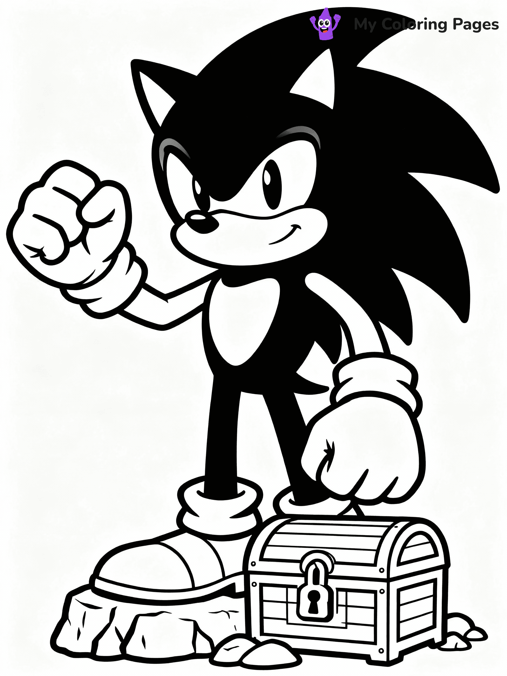 ⚠️ CRITICAL REQUIREMENT - ABSOLUTE BLACK AND WHITE ONLY ⚠️
This MUST be a BLACK AND WHITE line drawing ONLY. NO COLORS whatsoever.
- ONLY pure black lines (#000000) on pure white background (#FFFFFF)
- ABSOLUTELY NO colors, NO shading, NO gradients, NO grayscale
- If there are ANY colors in the output, the image is REJECTED
- This is a COLORING PAGE - meant to be COLORED IN by children
- The output must be UNCOLORED line art ready for coloring
⚠️ SUBJECT TO DRAW: Knuckles the echidna from Sonic guarding a treasure. Important: PURE OUTLINES. NO FILLS, COLOR, SHADING, OR GREYSCALE. WHITE BACKGROUND.
(REMEMBER: Output must be BLACK AND WHITE line art only, NOT colored!)
# Flat, Friendly Cartoon Line-Art Coloring Page
You are generating a **pure black-and-white binary image** of a child-friendly cartoon scene combining characters and background scenery in one cohesive composition.
## Rendering Rules (Strict)
- Only two colors: pure black (#000000) outlines and pure white (#FFFFFF) background.
- No grayscale, shading, gradients, tints, fills, transparency, or partial pixels.
- No antialiasing or blended edges; every pixel is 100% black or white.
- No solid black fills inside shapes — all areas inside outlines must remain white.
- No dark clothing areas or filled tone blocks; all garments outlined only.
- No shadows, textures, lighting, or tonal variations.
- Must look like flat binary vector line-art for coloring pages.
## Drawing & Composition
- **Medium, consistent line weight**; clean closed outlines easy to color inside.
- **Flat, simple, child-friendly design** — no realism or 3D depth.
- Characters are **grounded on a surface**, centered and large.
- **Balanced composition** with clear silhouettes and minimal props.
## Scenery & Style
- Landmarks (e.g., mosque, CN Tower) and scenery (trees, benches, waves) drawn with **black outlines only.**
- For real-world figures, teams, or places, show accurate details using only black outlines—no text or logos. Use distinctive uniform patterns, abstract symbols, and landmark silhouettes to convey identity.
- Keep **consistent perspective**; no floating elements.
- **Style:** whimsical **Doodle Art Alley** — rounded, friendly outlines.
- May adapt shapes from **Crayola, Disney, Peppa Pig, Cocomelon** — *by shape only, never color.*
- Final output: **flat, crisp, binary (#000000/#FFFFFF)**, **no filled color or background text.**
EXTREMELYE IMPORTANT:
- PURE BINARY LINE-ART; NO FILLS (HAIR/CLOTHES/SKIN), SHADING, OR GREY.
- NO SHADING, COLOR. MUST BE WHITE BACKGROUND.
⚠️ FINAL REMINDER: Draw the subject "Knuckles the echidna from Sonic guarding a treasure. Important: PURE OUTLINES. NO FILLS, COLOR, SHADING, OR GREYSCALE. WHITE BACKGROUND." as BLACK AND WHITE line art. Zero colors in output.
