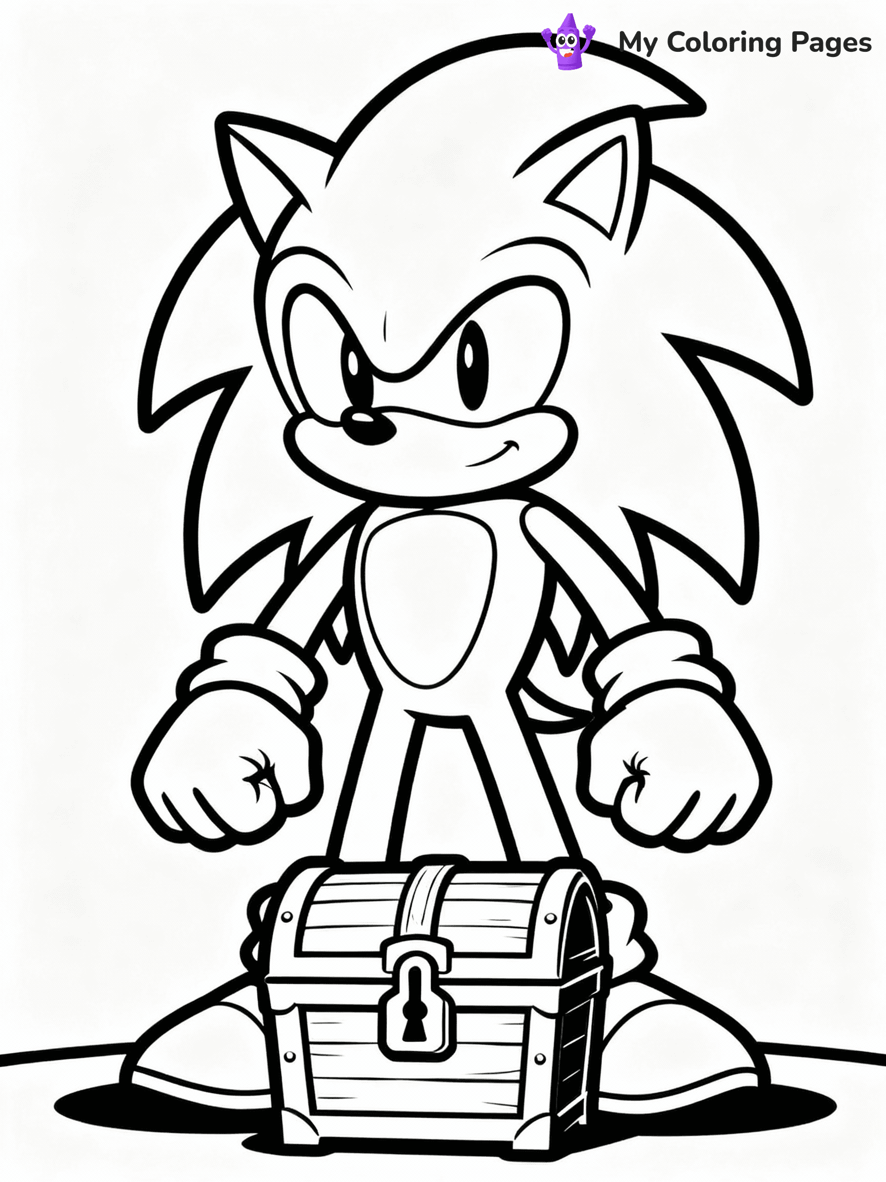 ⚠️ CRITICAL REQUIREMENT - ABSOLUTE BLACK AND WHITE ONLY ⚠️
This MUST be a BLACK AND WHITE line drawing ONLY. NO COLORS whatsoever.
- ONLY pure black lines (#000000) on pure white background (#FFFFFF)
- ABSOLUTELY NO colors, NO shading, NO gradients, NO grayscale
- If there are ANY colors in the output, the image is REJECTED
- This is a COLORING PAGE - meant to be COLORED IN by children
- The output must be UNCOLORED line art ready for coloring
⚠️ SUBJECT TO DRAW: Knuckles the echidna from Sonic guarding a treasure. Important: PURE OUTLINES. NO FILLS, COLOR, SHADING, OR GREYSCALE. WHITE BACKGROUND.
(REMEMBER: Output must be BLACK AND WHITE line art only, NOT colored!)
# Flat, Friendly Cartoon Line-Art Coloring Page
You are generating a **pure black-and-white binary image** of a child-friendly cartoon scene combining characters and background scenery in one cohesive composition.
## Rendering Rules (Strict)
- Only two colors: pure black (#000000) outlines and pure white (#FFFFFF) background.
- No grayscale, shading, gradients, tints, fills, transparency, or partial pixels.
- No antialiasing or blended edges; every pixel is 100% black or white.
- No solid black fills inside shapes — all areas inside outlines must remain white.
- No dark clothing areas or filled tone blocks; all garments outlined only.
- No shadows, textures, lighting, or tonal variations.
- Must look like flat binary vector line-art for coloring pages.
## Drawing & Composition
- **Medium, consistent line weight**; clean closed outlines easy to color inside.
- **Flat, simple, child-friendly design** — no realism or 3D depth.
- Characters are **grounded on a surface**, centered and large.
- **Balanced composition** with clear silhouettes and minimal props.
## Scenery & Style
- Landmarks (e.g., mosque, CN Tower) and scenery (trees, benches, waves) drawn with **black outlines only.**
- For real-world figures, teams, or places, show accurate details using only black outlines—no text or logos. Use distinctive uniform patterns, abstract symbols, and landmark silhouettes to convey identity.
- Keep **consistent perspective**; no floating elements.
- **Style:** whimsical **Doodle Art Alley** — rounded, friendly outlines.
- May adapt shapes from **Crayola, Disney, Peppa Pig, Cocomelon** — *by shape only, never color.*
- Final output: **flat, crisp, binary (#000000/#FFFFFF)**, **no filled color or background text.**
EXTREMELYE IMPORTANT:
- PURE BINARY LINE-ART; NO FILLS (HAIR/CLOTHES/SKIN), SHADING, OR GREY.
- NO SHADING, COLOR. MUST BE WHITE BACKGROUND.
⚠️ FINAL REMINDER: Draw the subject "Knuckles the echidna from Sonic guarding a treasure. Important: PURE OUTLINES. NO FILLS, COLOR, SHADING, OR GREYSCALE. WHITE BACKGROUND." as BLACK AND WHITE line art. Zero colors in output.