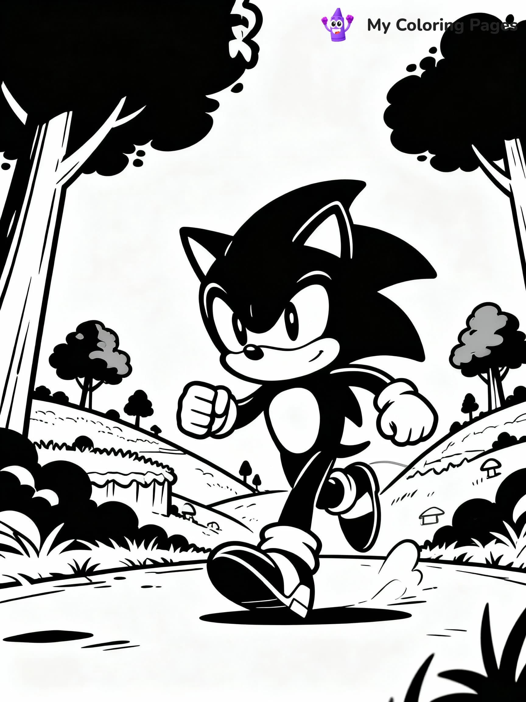 Sonic Coloring Pages - 7