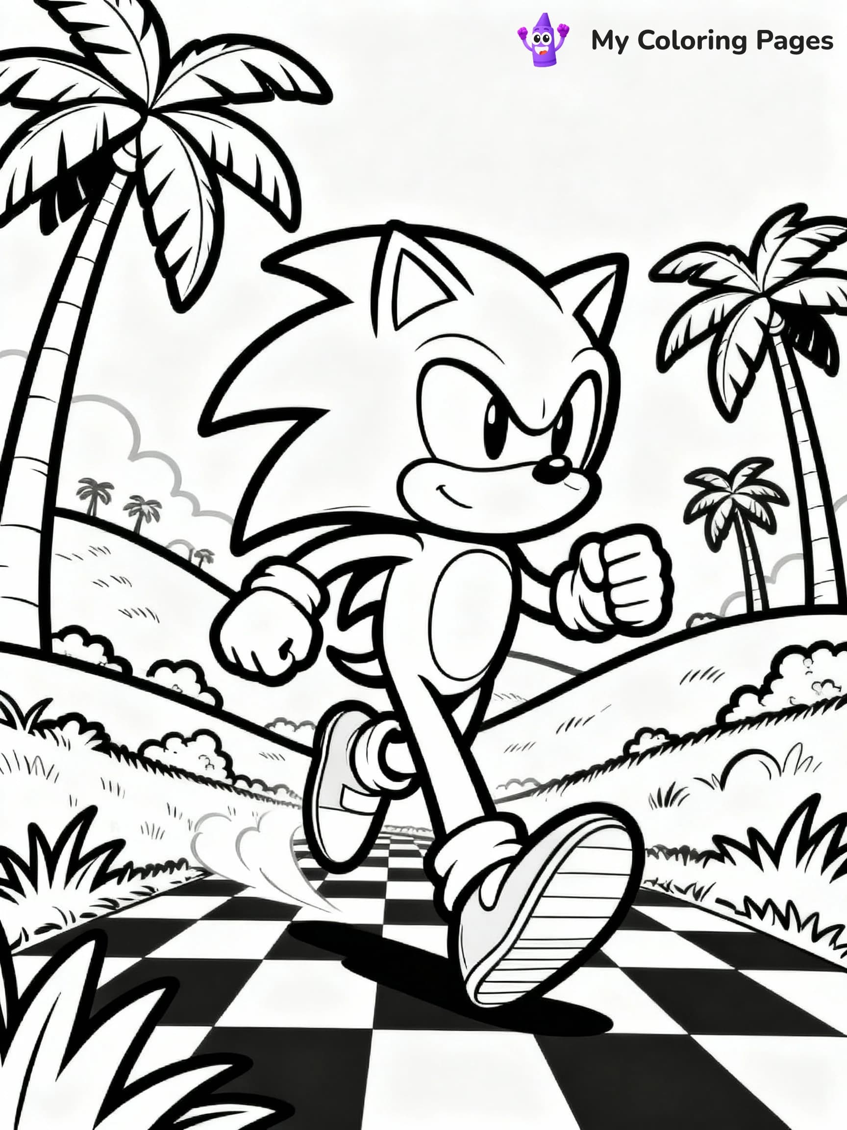 Sonic Coloring Pages - 4