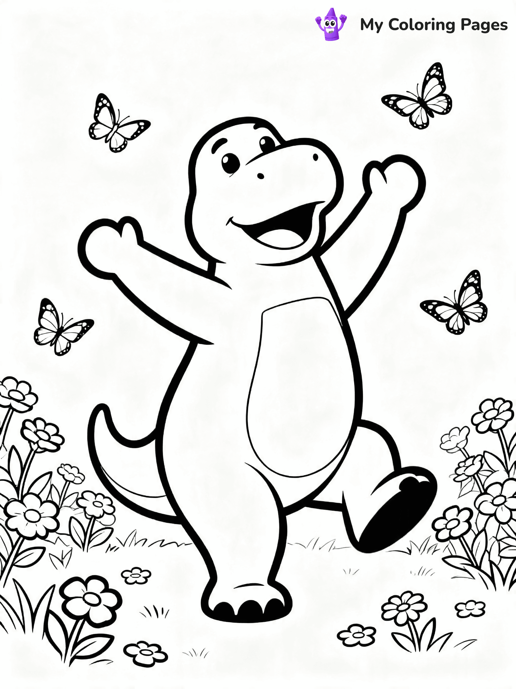 Barney And Friends Coloring Pages - 20