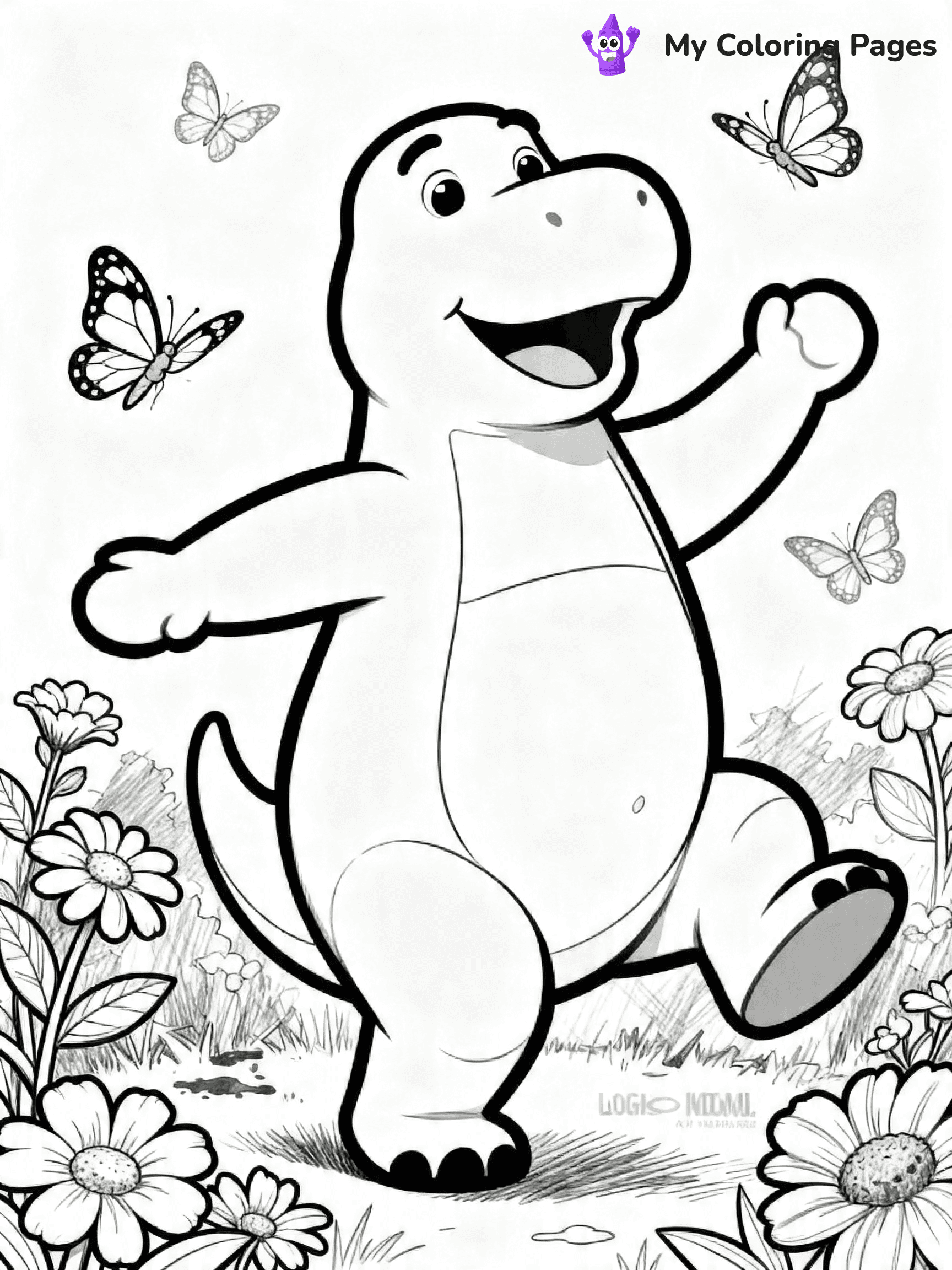 Barney And Friends Coloring Pages - 18