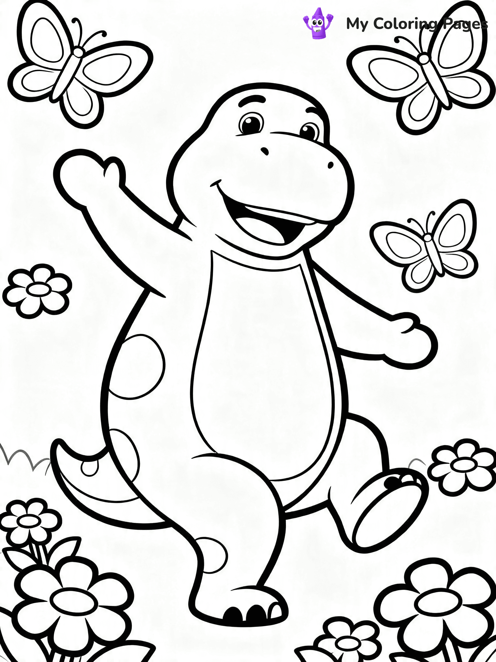 Barney And Friends Coloring Pages - 17