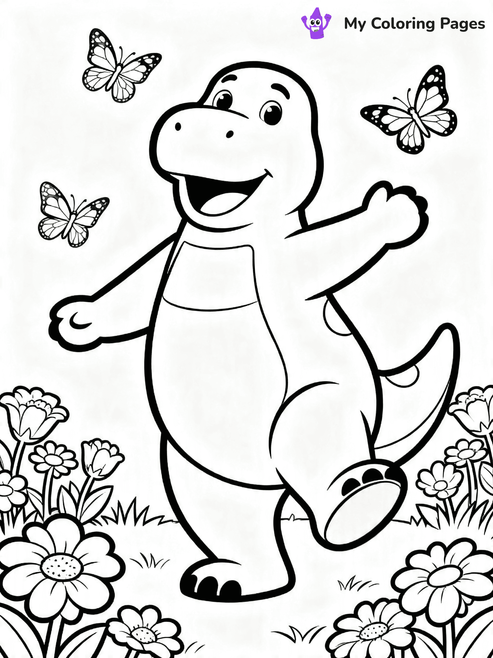 Barney And Friends Coloring Pages - 15
