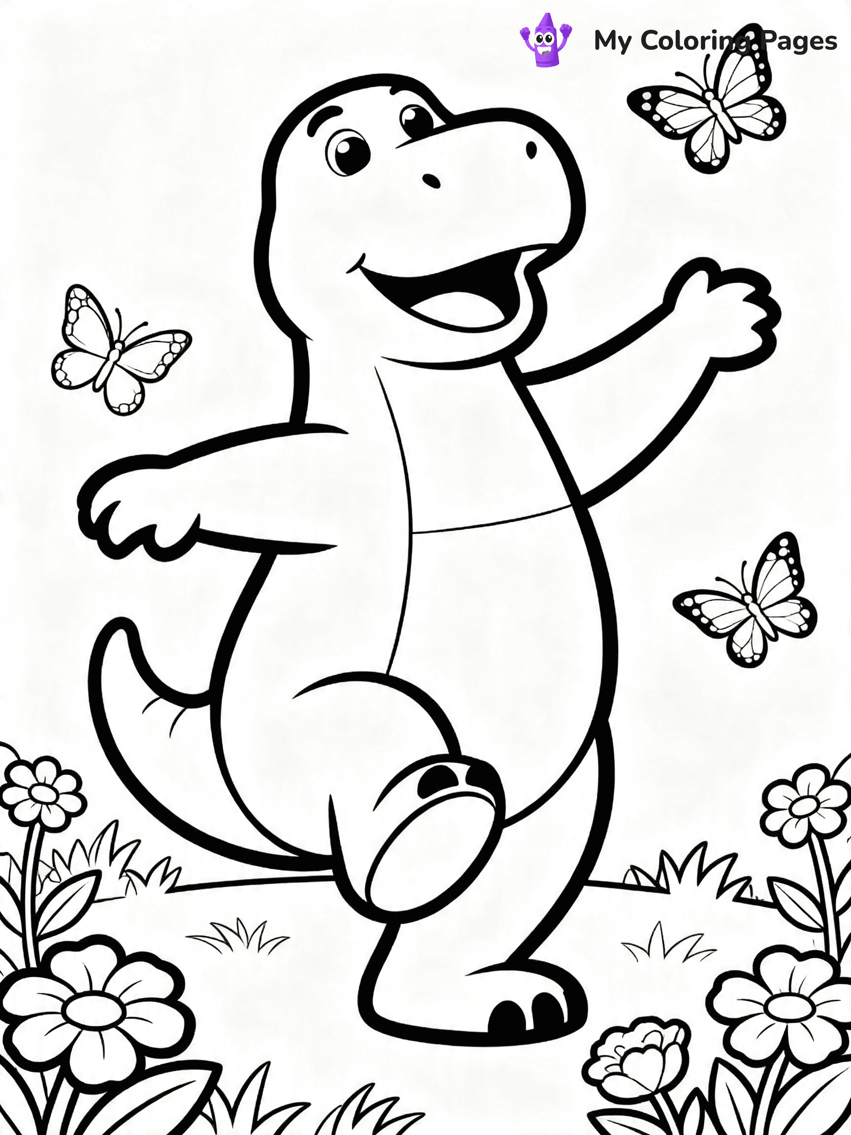 Barney And Friends Coloring Pages - 14