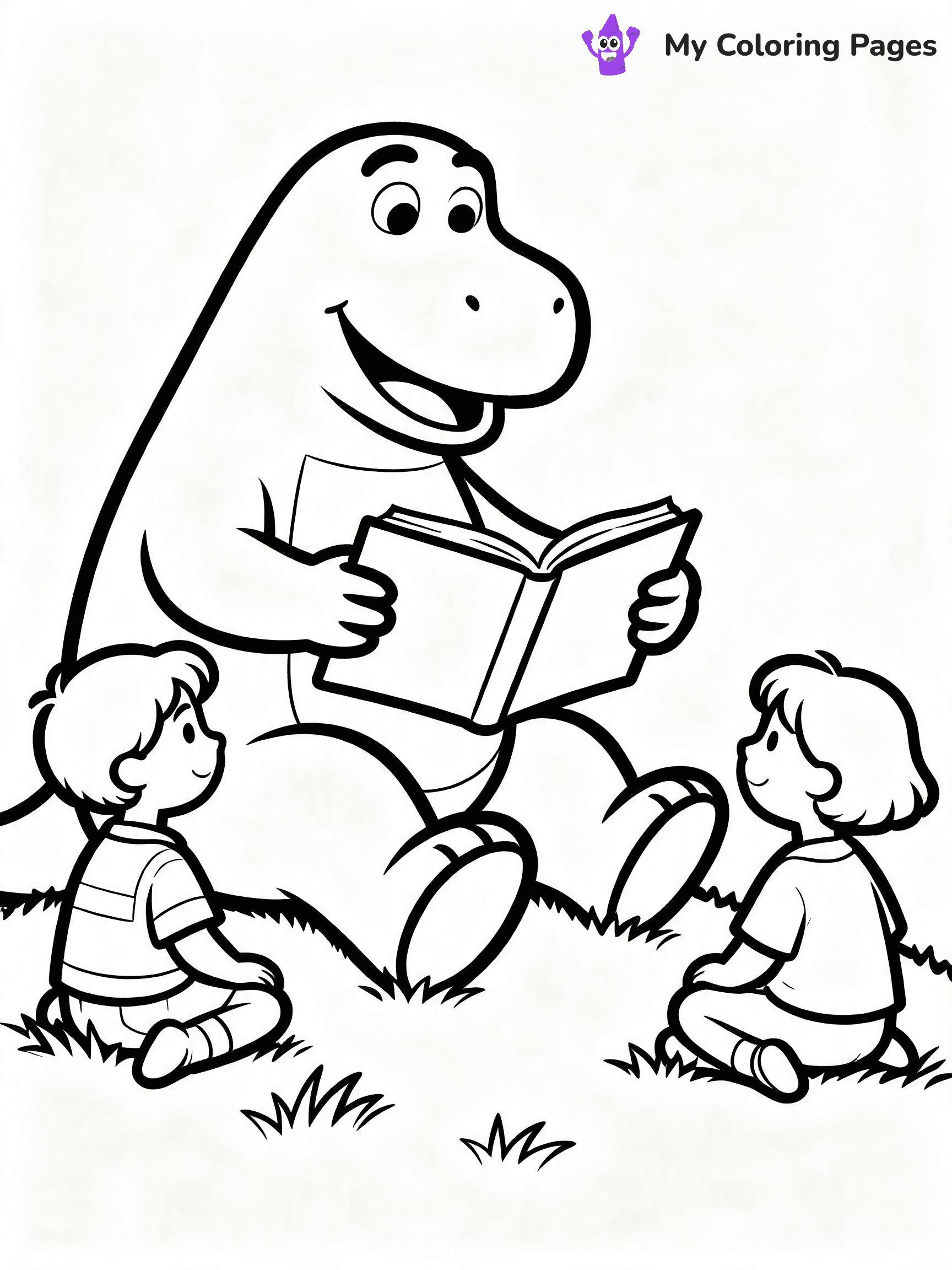 Barney And Friends Coloring Pages - 9