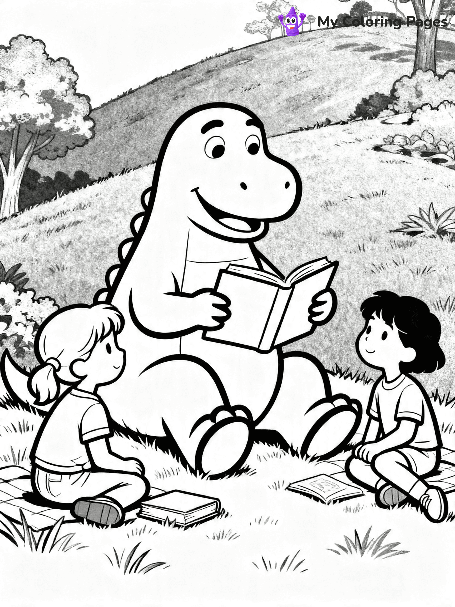 Barney And Friends Coloring Pages - 8