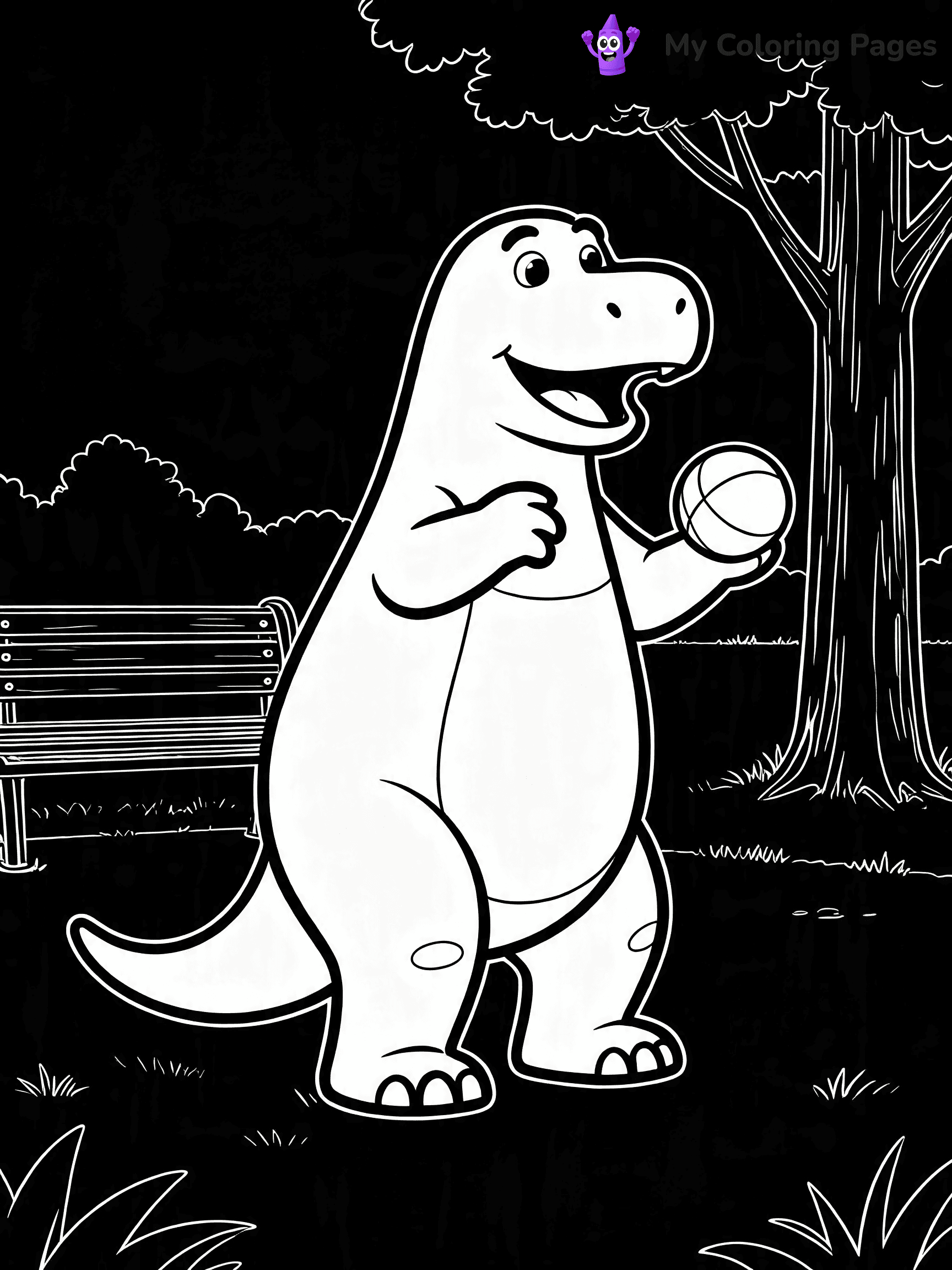 Barney And Friends Coloring Pages - 7