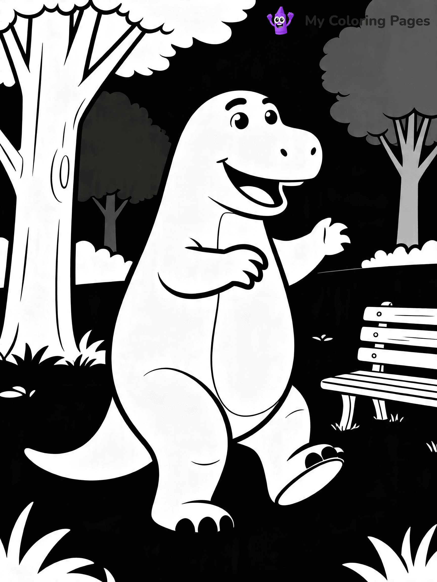 Barney And Friends Coloring Pages - 6