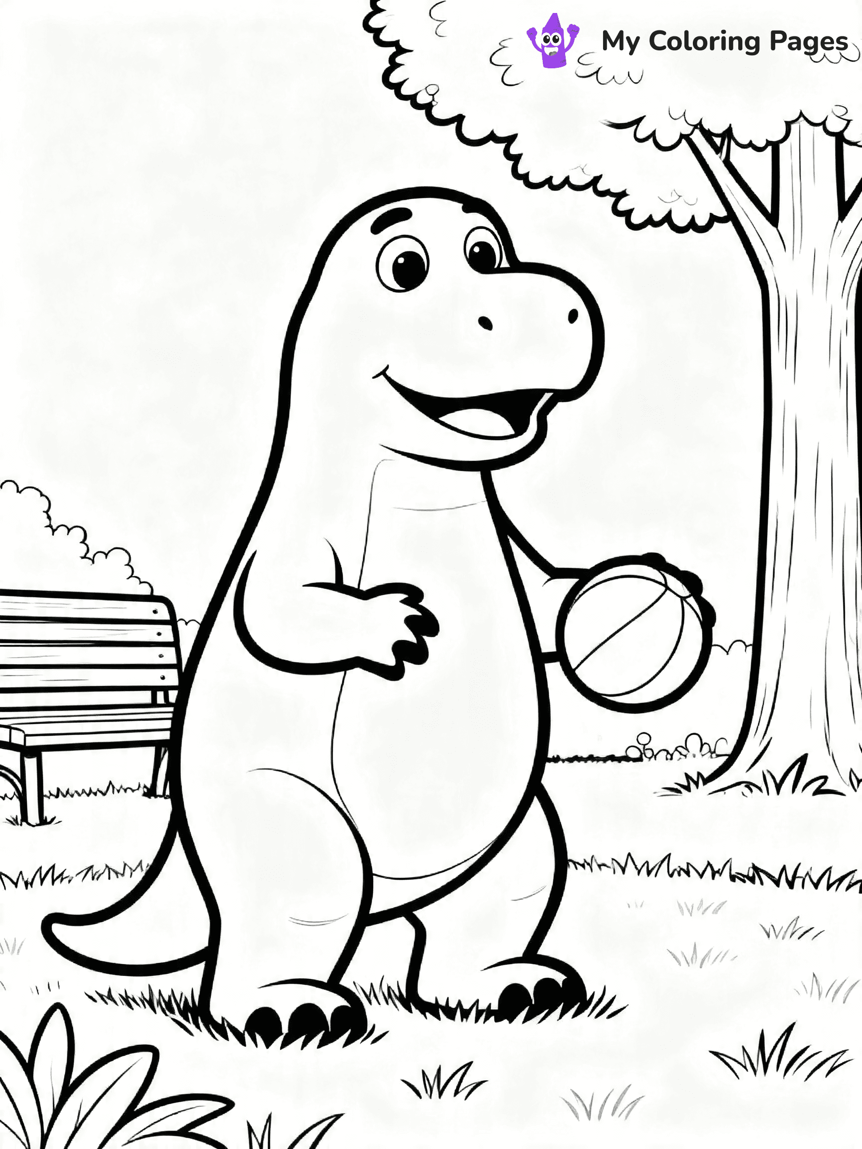 Barney And Friends Coloring Pages - 5