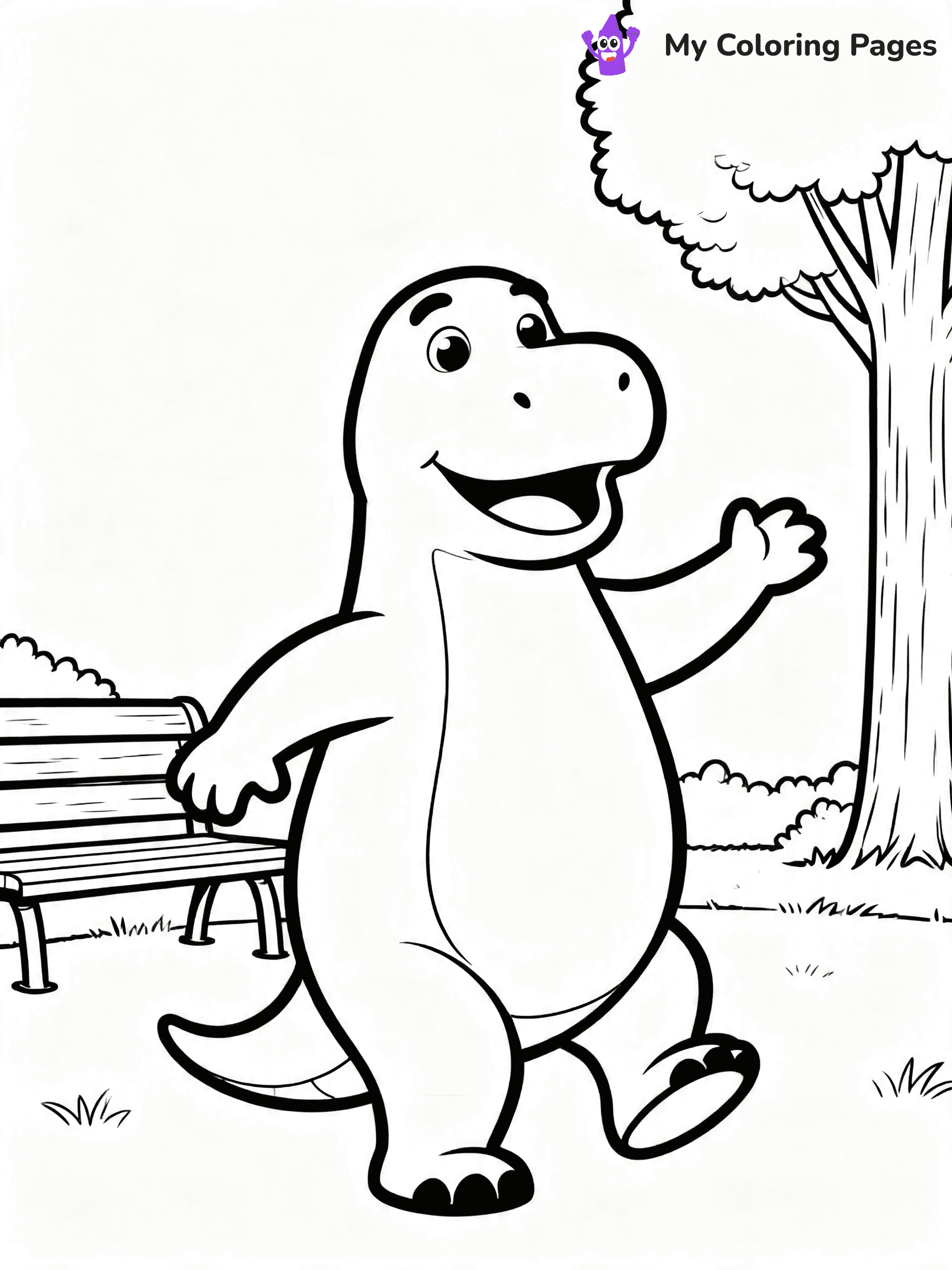 Barney And Friends Coloring Pages - 4