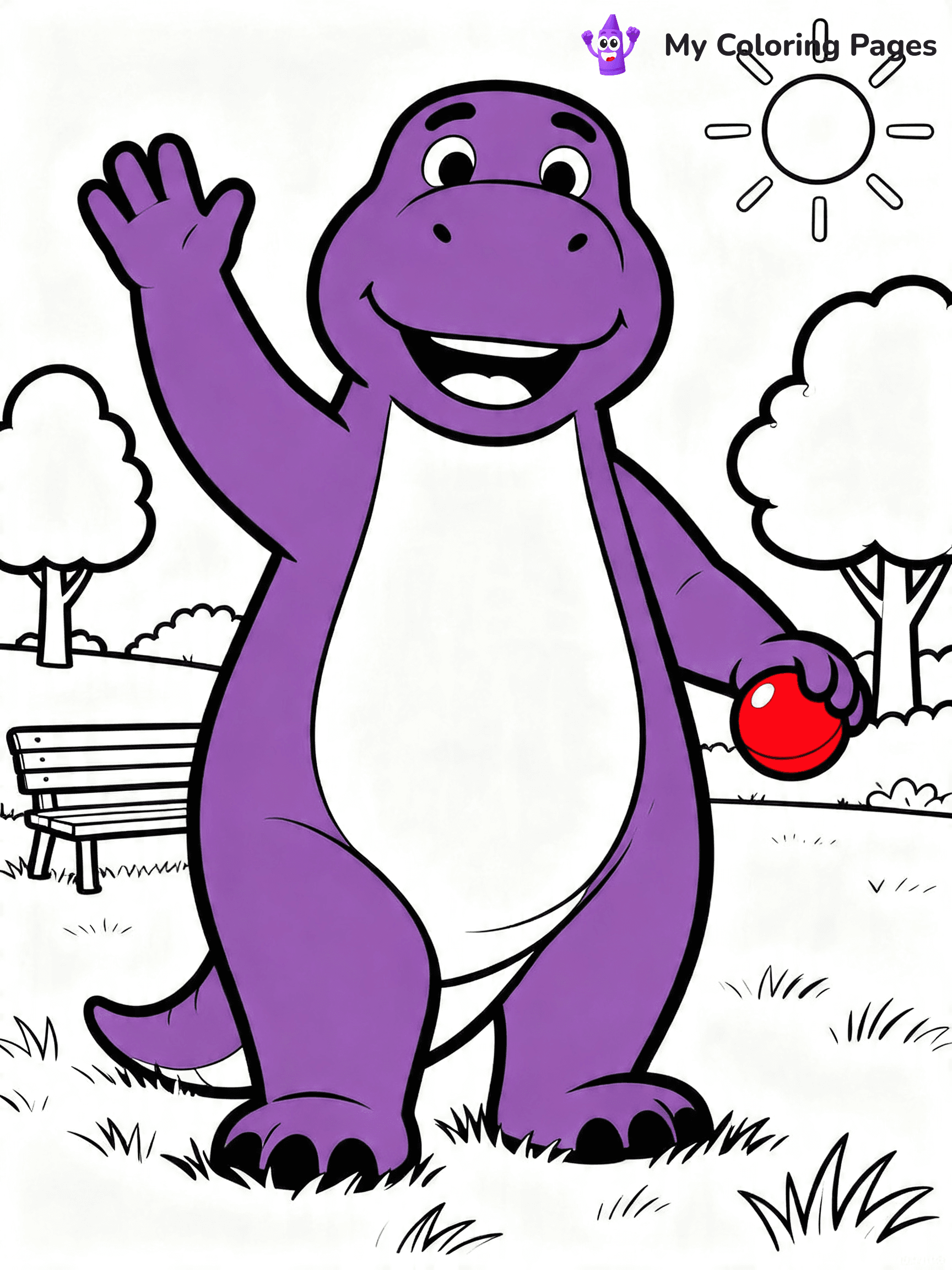 Barney And Friends Coloring Pages - 3