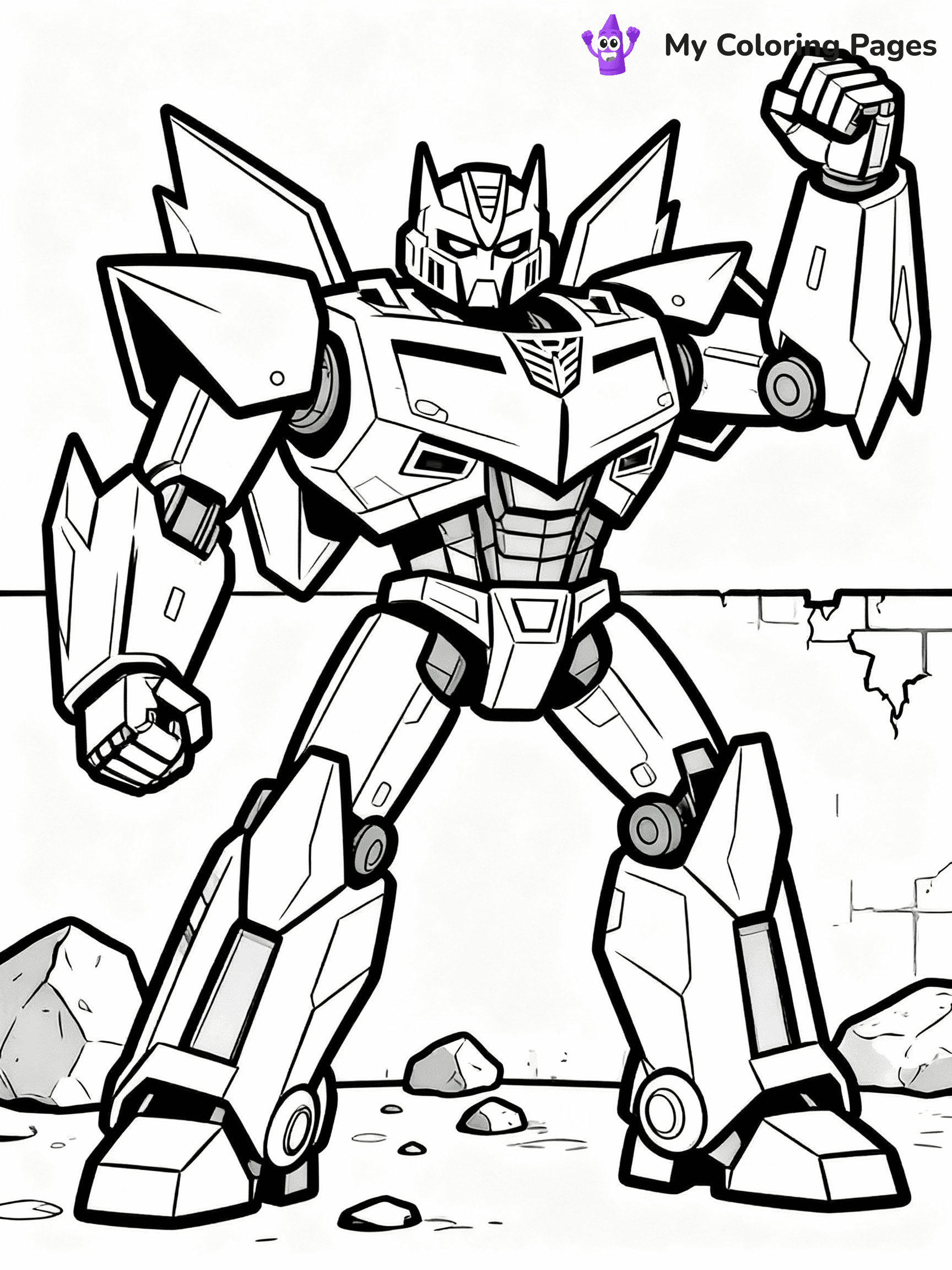Bumblebee Transformer Coloring Pages - 27