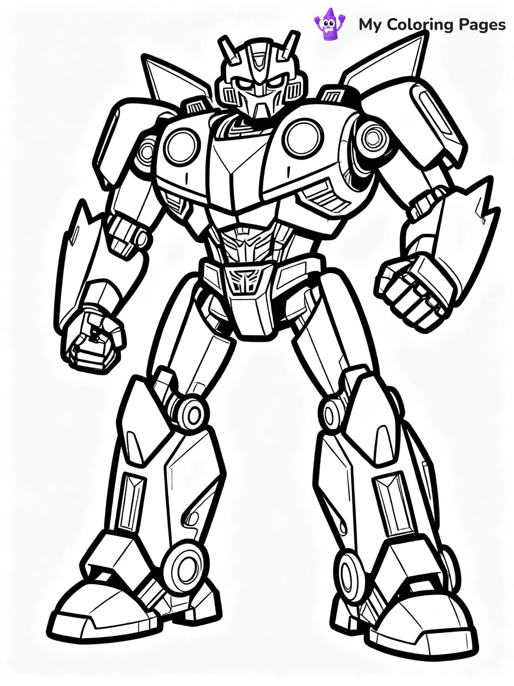 Bumblebee Transformer Coloring Pages - 25