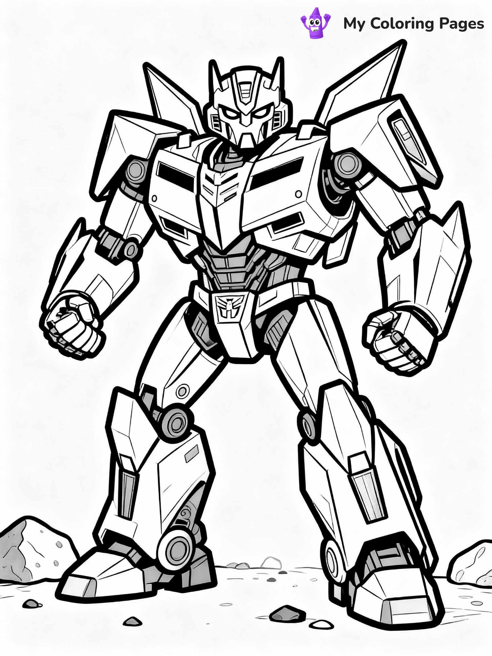 Bumblebee Transformer Coloring Pages - 24