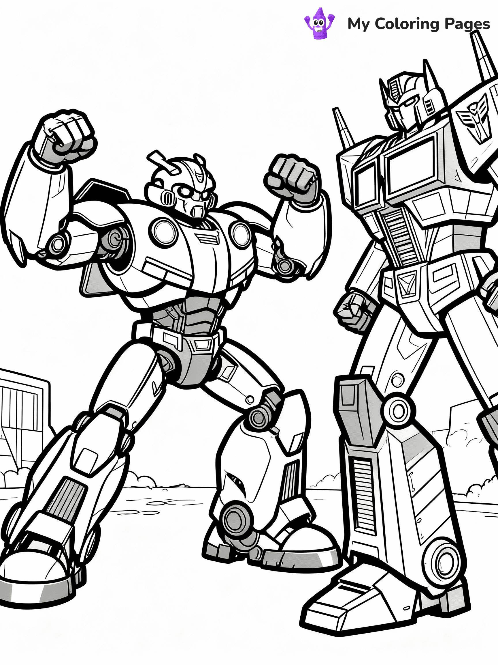 Bumblebee Transformer Coloring Pages - 10