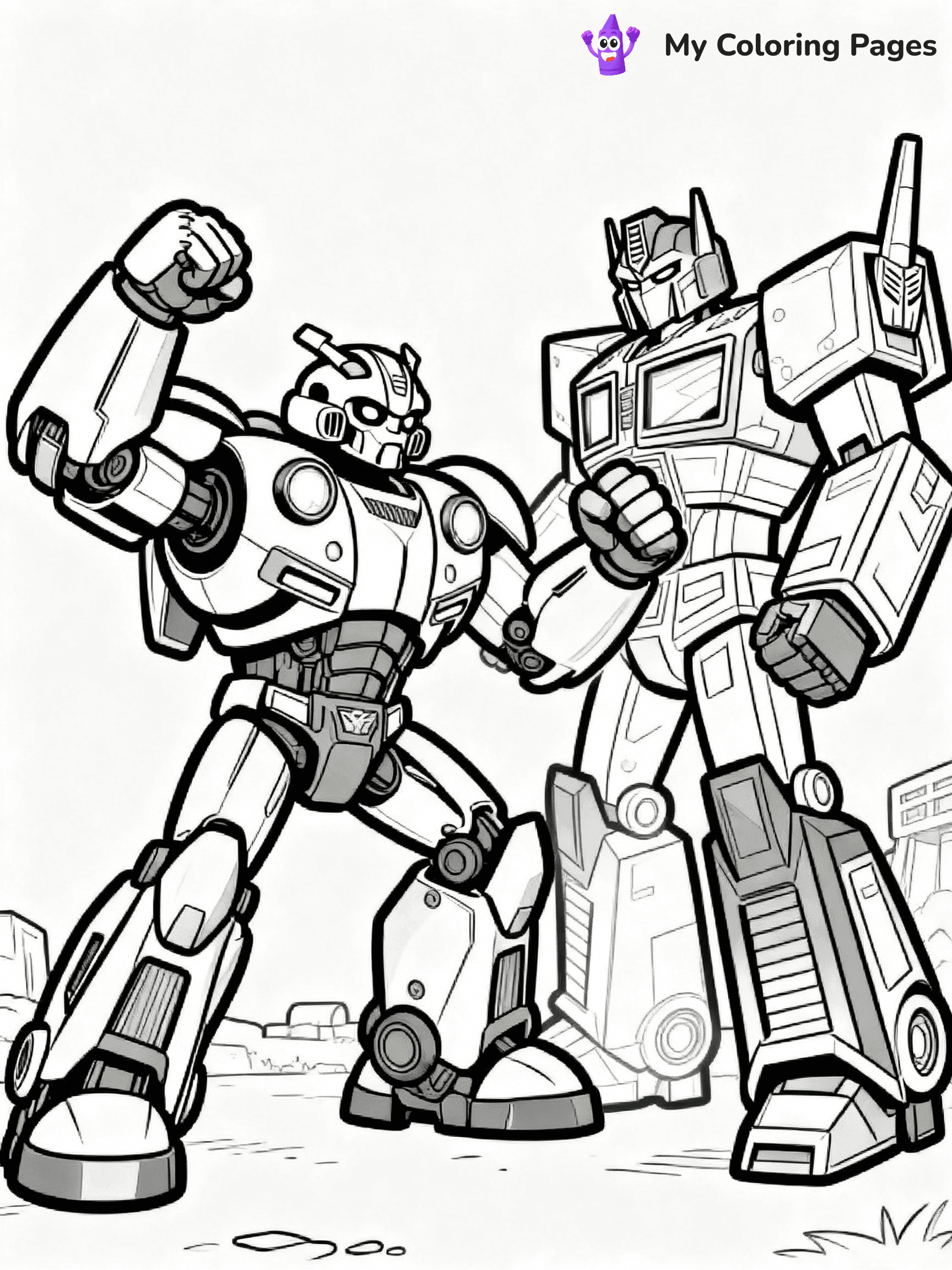 Bumblebee Transformer Coloring Pages - 9