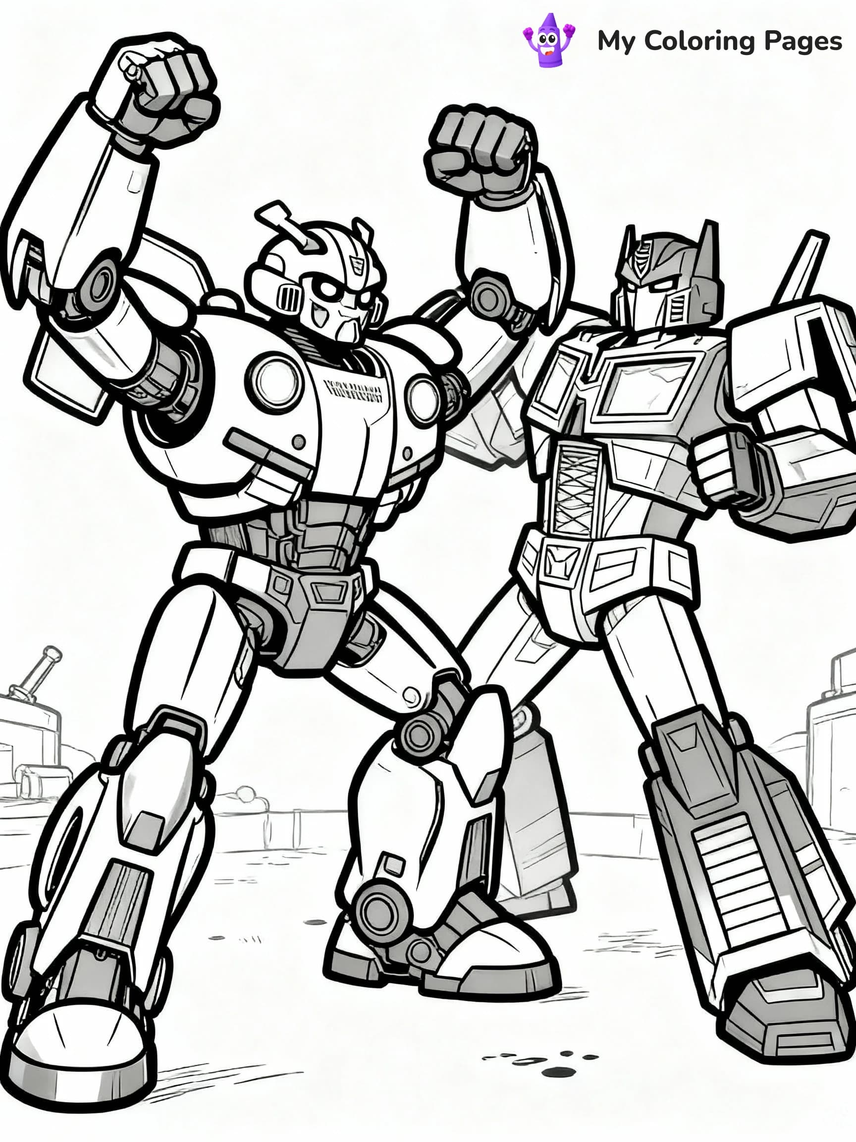Bumblebee Transformer Coloring Pages - 8