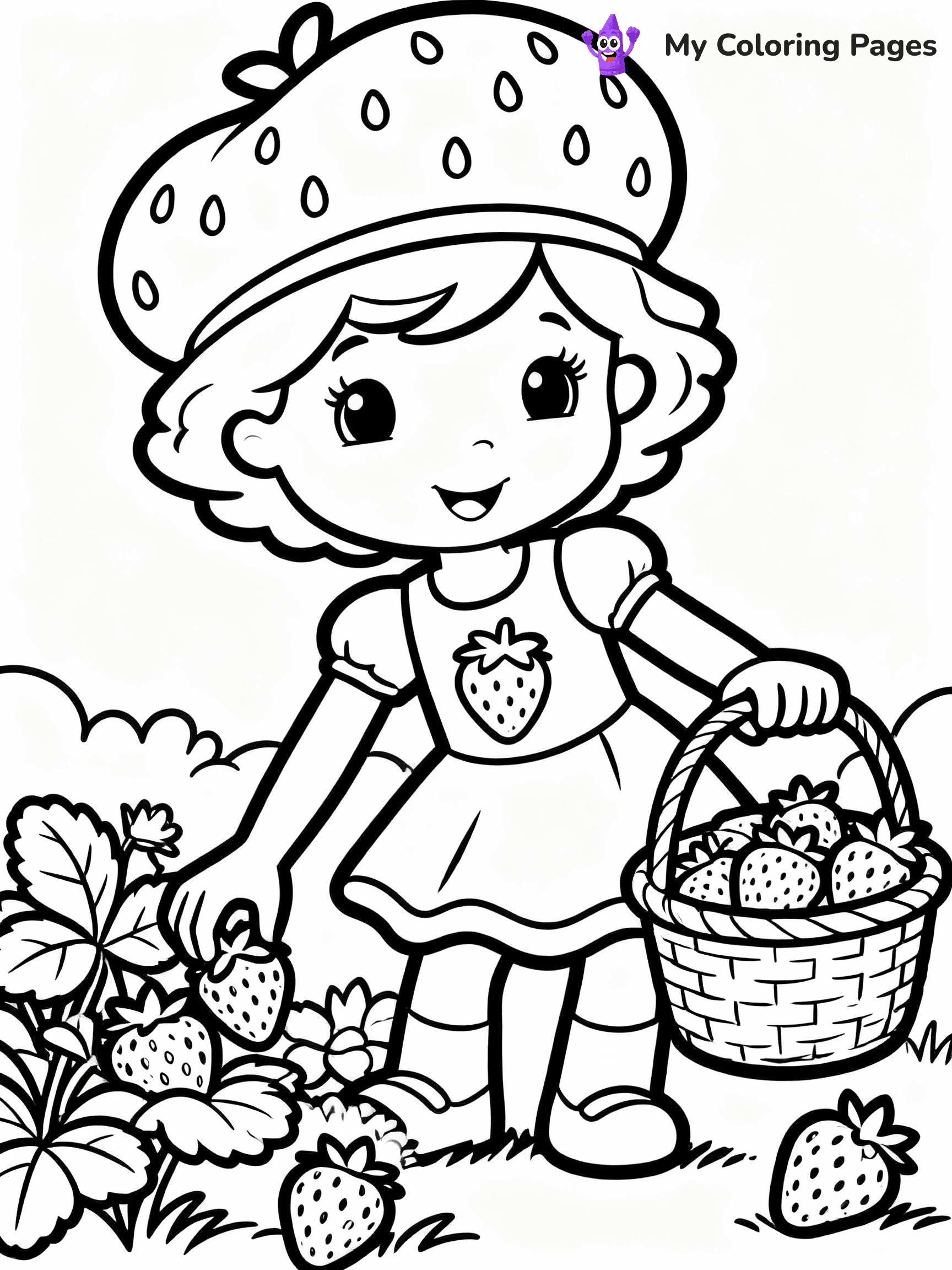 Strawberry Shortcake Coloring Pages - 2